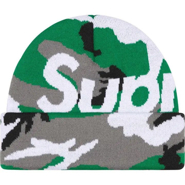 Supreme Camo Big Logo Beanie Size ONE SIZE - 2 Thumbnail