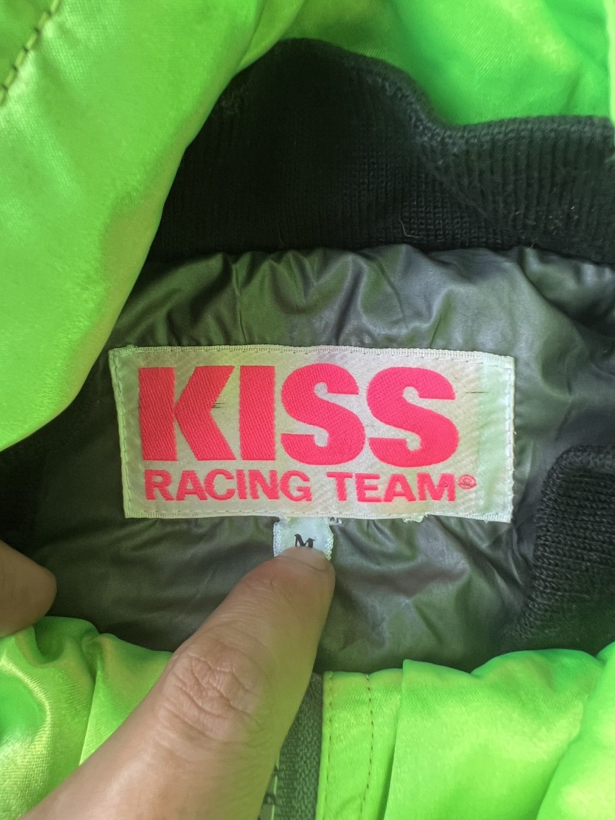 Kadoya Vintage 1980s Kiss Racing Team Akira Tech Wear Bomber Jacket Size US M / EU 48-50 / 2 - 9 Thumbnail