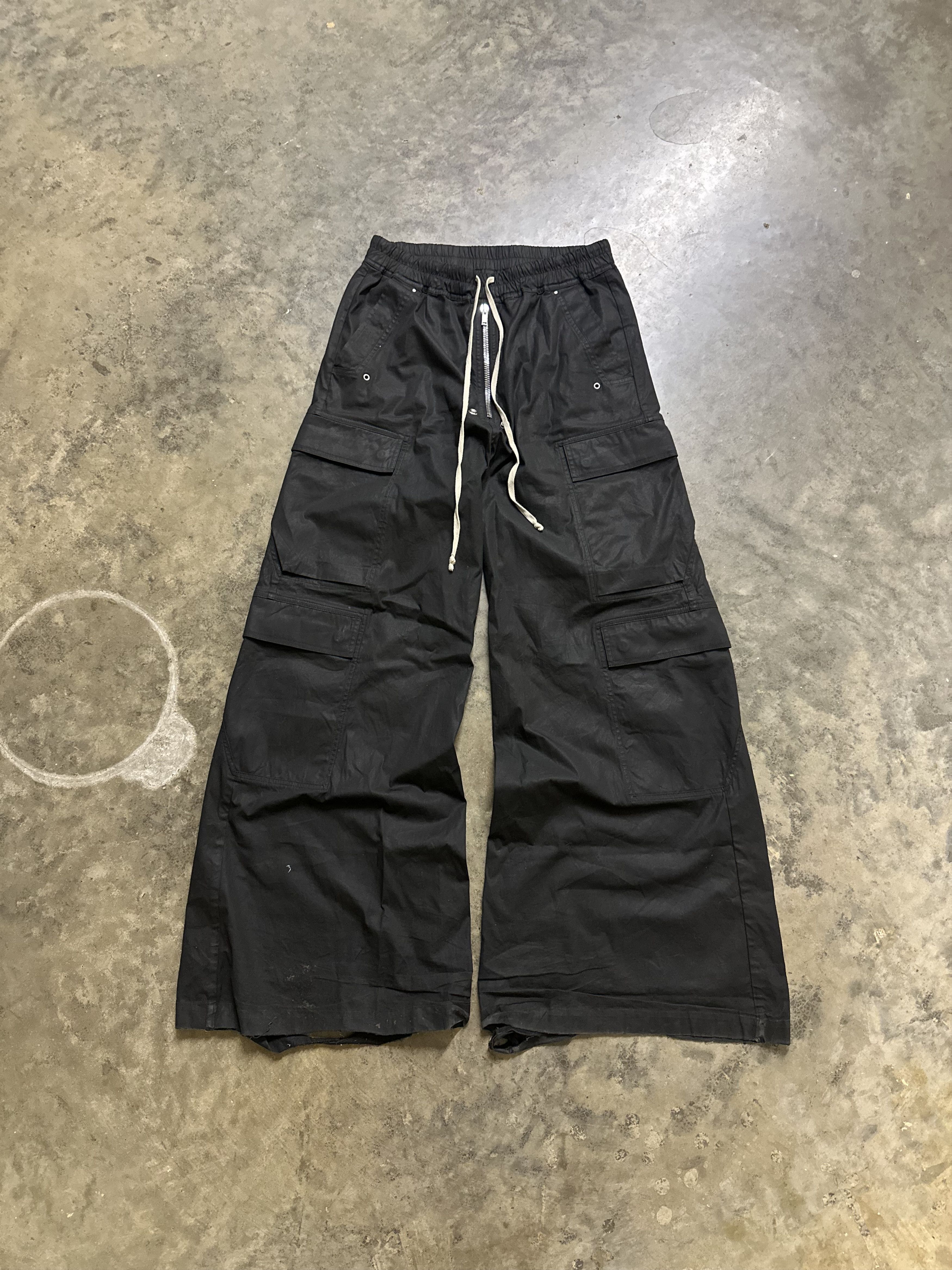 カーゴパンツ　rick owens tripp nyc opium カーゴベラ Rick Owens × Rick Owens Drkshdw Rick Owens Wide Flared Raver