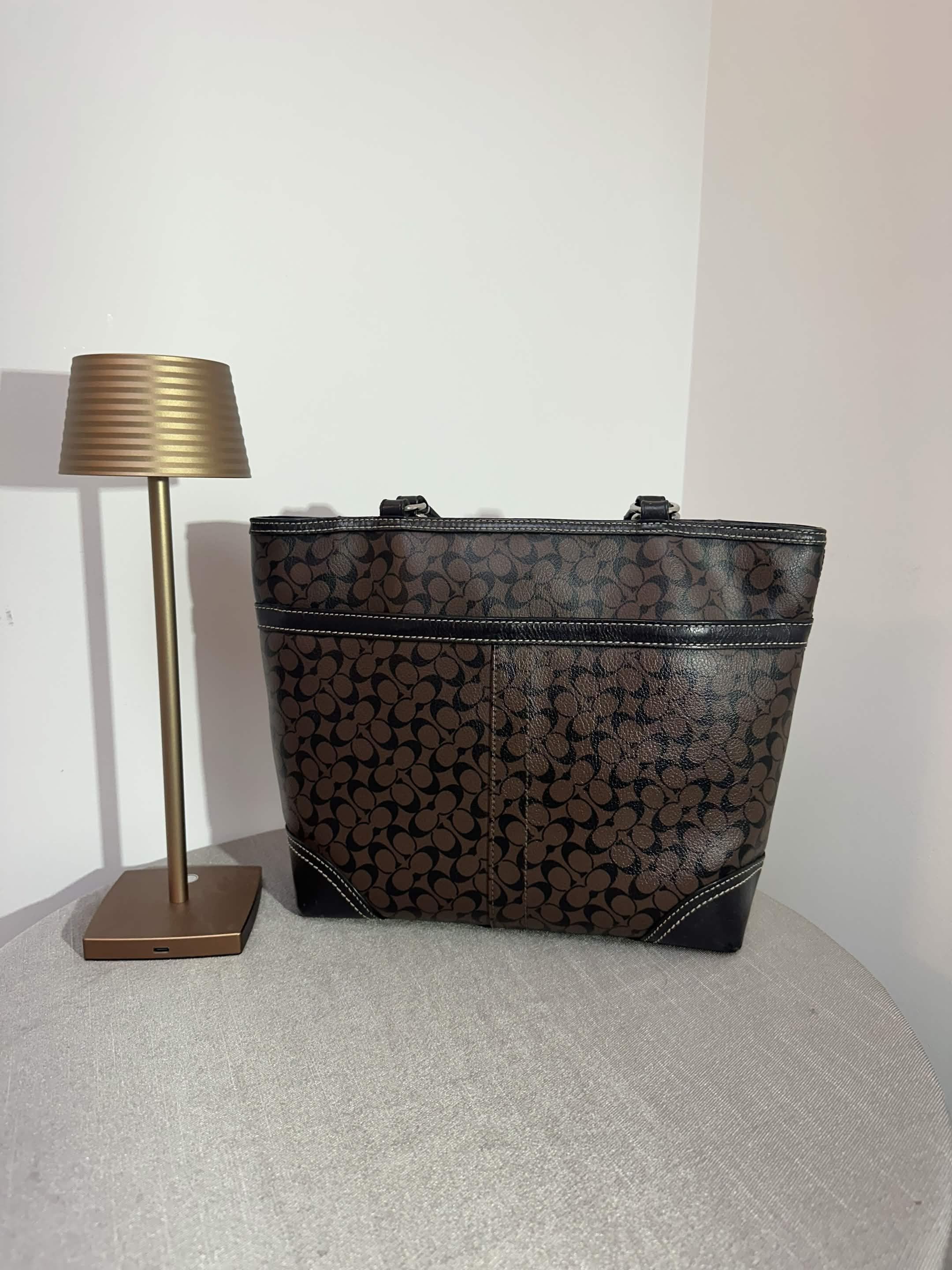 Coach Coach Signature Stripe Tote Bag Size ONE SIZE - 2 Thumbnail