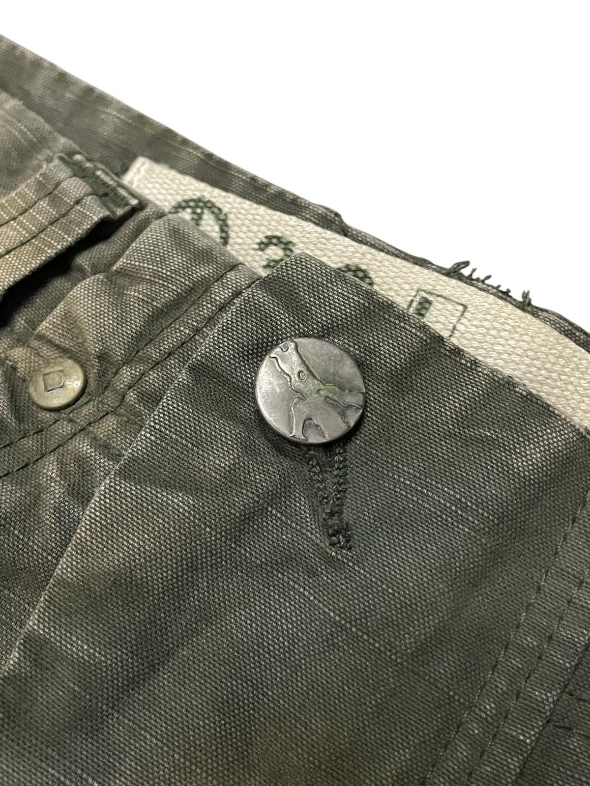 Japanese Brand × Le Grande Bleu (L.G.B.) 3.Q.L Japan Double Knee Claws Mark Shadow Wash Denim Pants Size US 28 / EU 44 - 11 Thumbnail