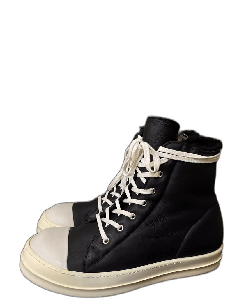 Rick Owens Rick Owens High-Top Leather Sneakers for Men Size US 11 / EU 44 - 1 Thumbnail