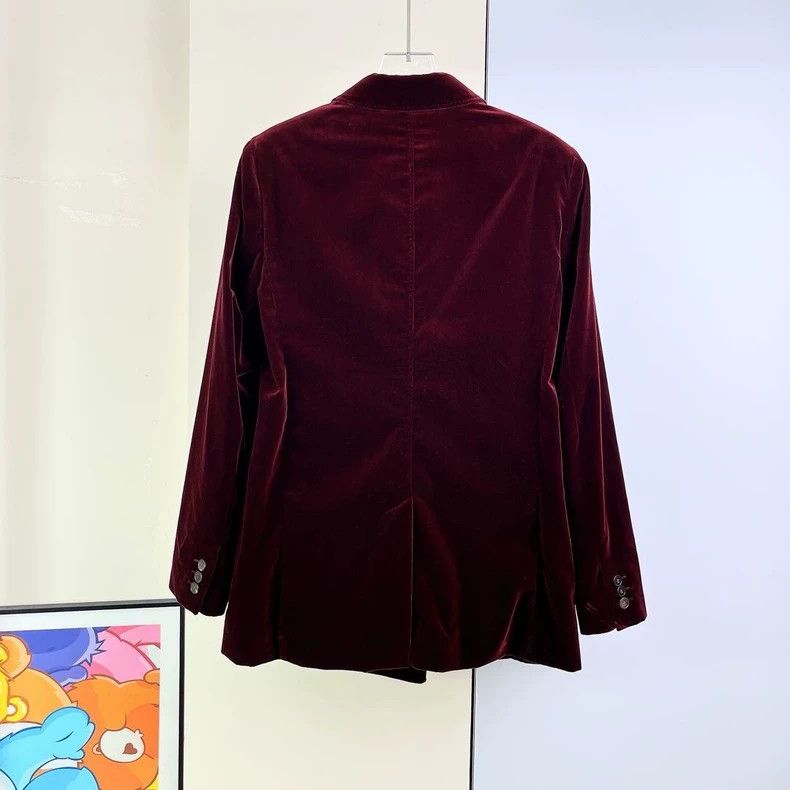 Other Max Mara Burgundy velvet jacket Size M / US 6-8 / IT 42-44 - 2 Thumbnail