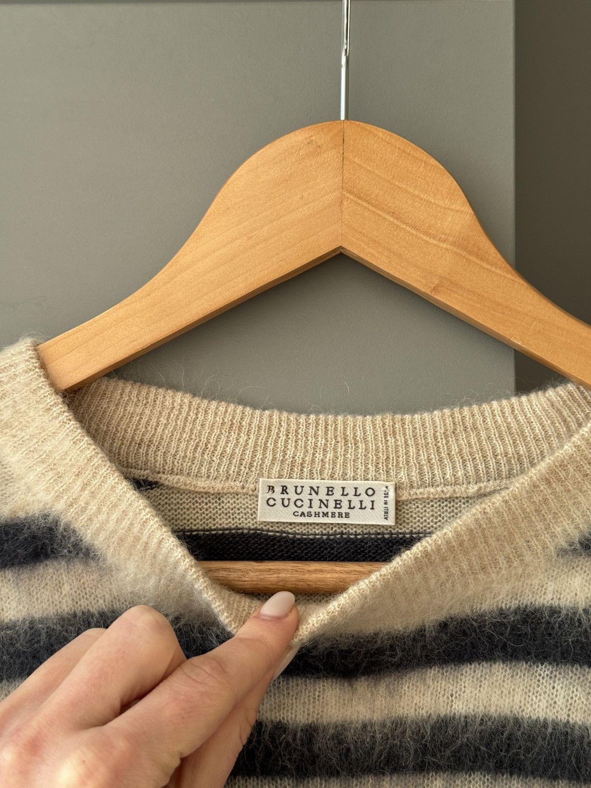 Brunello Cucinelli Brunello Cucinelli Crewneck Striped Sweater Size S / US 4 / IT 40 - 3 Thumbnail