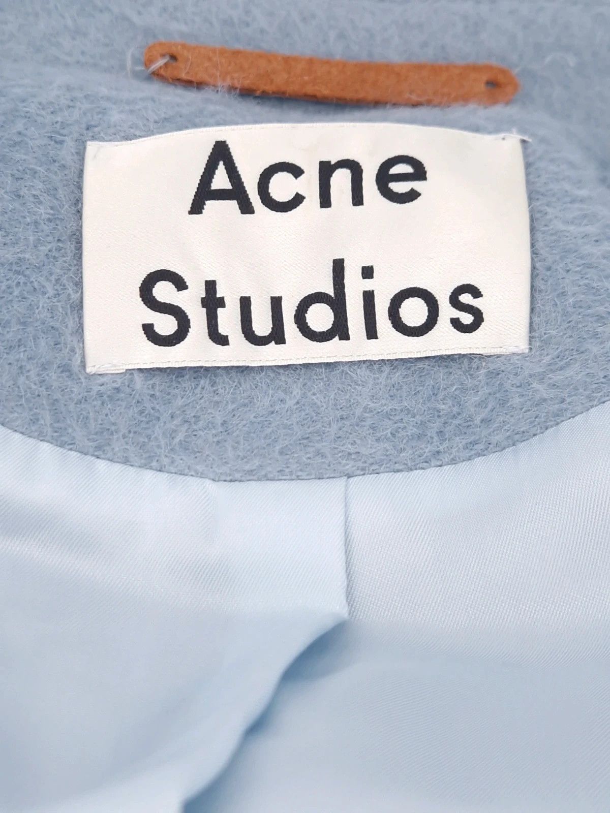 Acne Studios Acne Studios Elga Hairy Coat in Baby Blue Alpaca Size XS / US 0-2 / IT 36-38 - 3 Thumbnail
