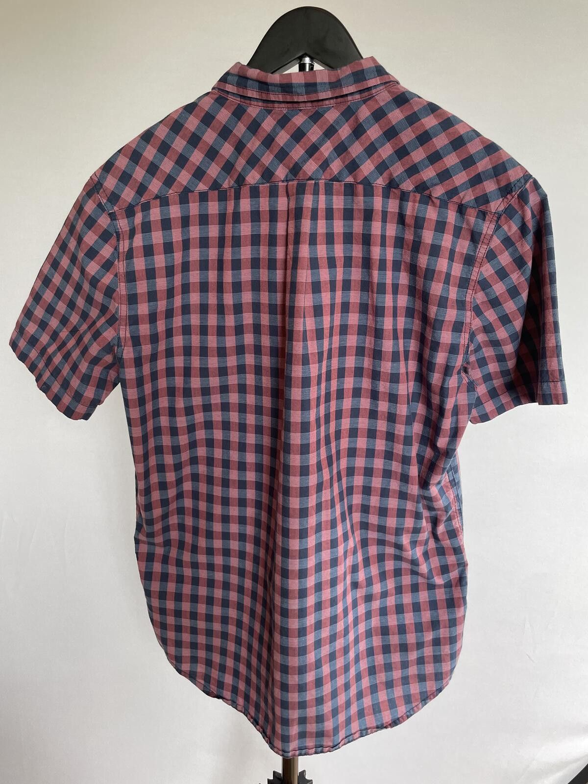 Levi's Levi's Men's Short Sleeve Red Blue Checkered Shirt Large Size US L / EU 52-54 / 3 - 2 Thumbnail