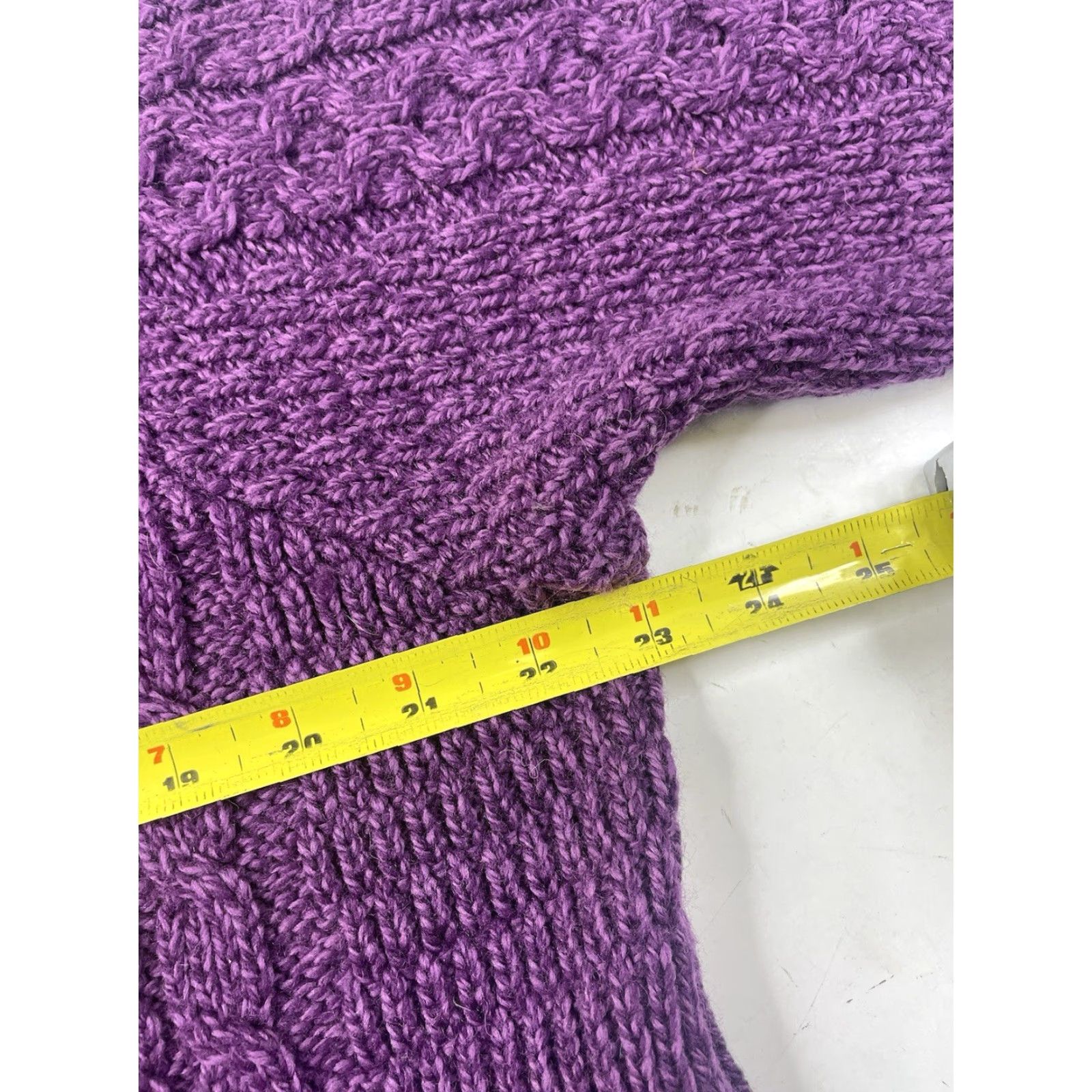 Vintage Kilronan Ireland Merino Wool Cardigan 3/4 Sleeve Purple Knit 100% Wool Size L Women's Sweater Button Size L / US 10 / IT 46 - 6 Thumbnail