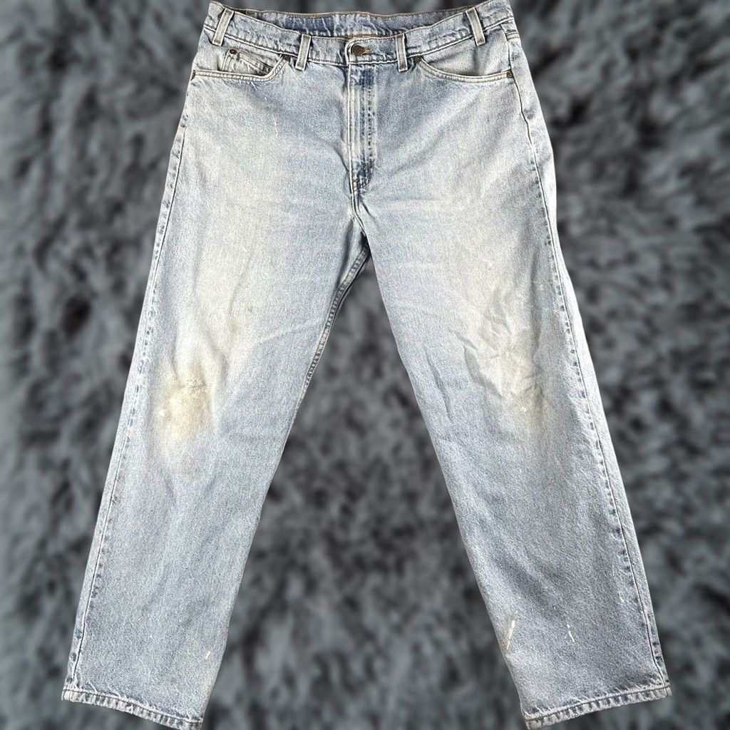 Levi's Levi's 550 Jeans Mens 38x30 Light Wash Distressed Jeans 550 Relaxed Regular 90s Grunge USA Boys? Size US 38 / EU 54 - 1 Thumbnail