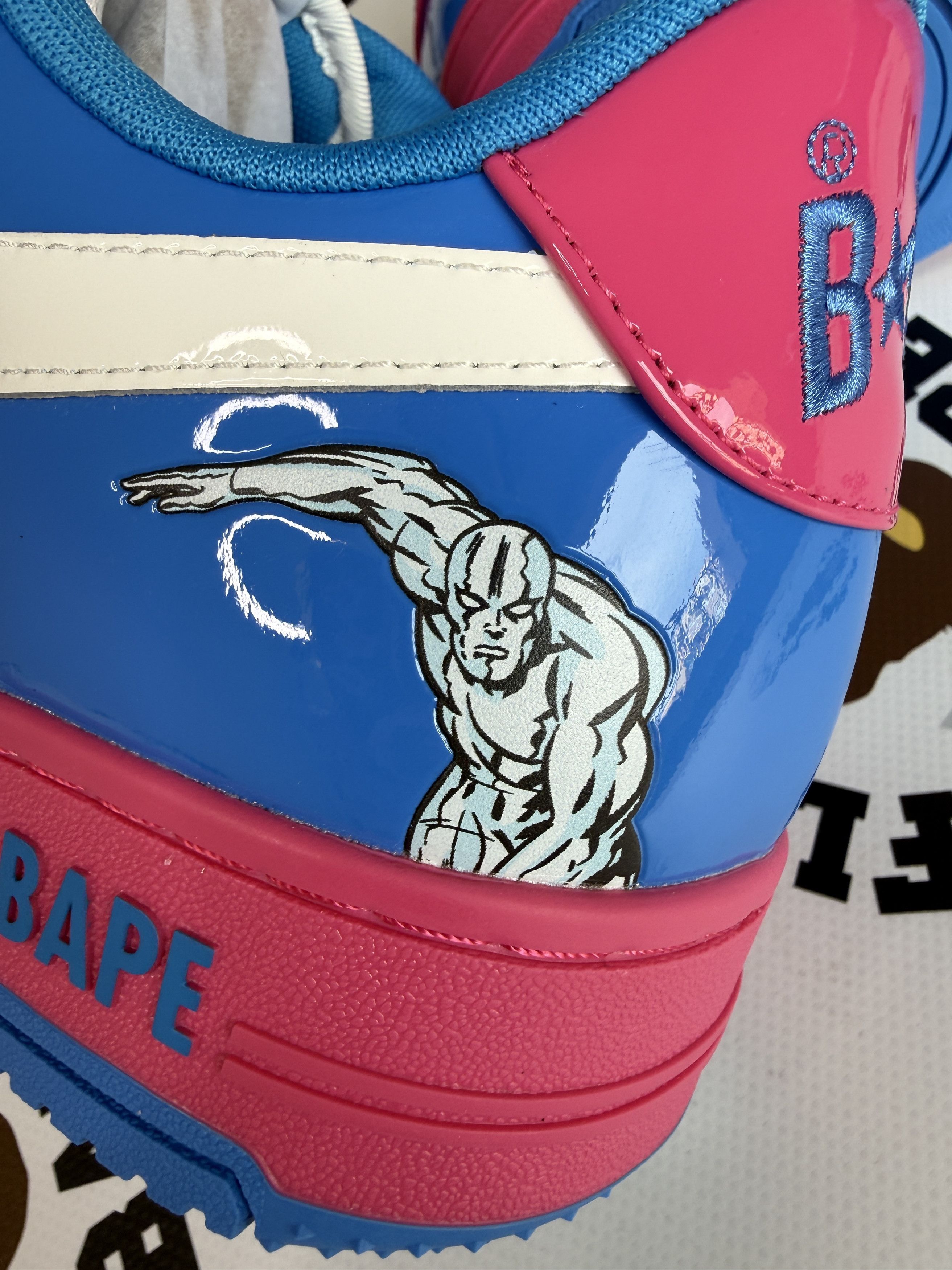 Bape BAPE X F4 BAPE STA GALACTUS & SILVER SURFER Size US 10 / EU 43 - 9 Thumbnail