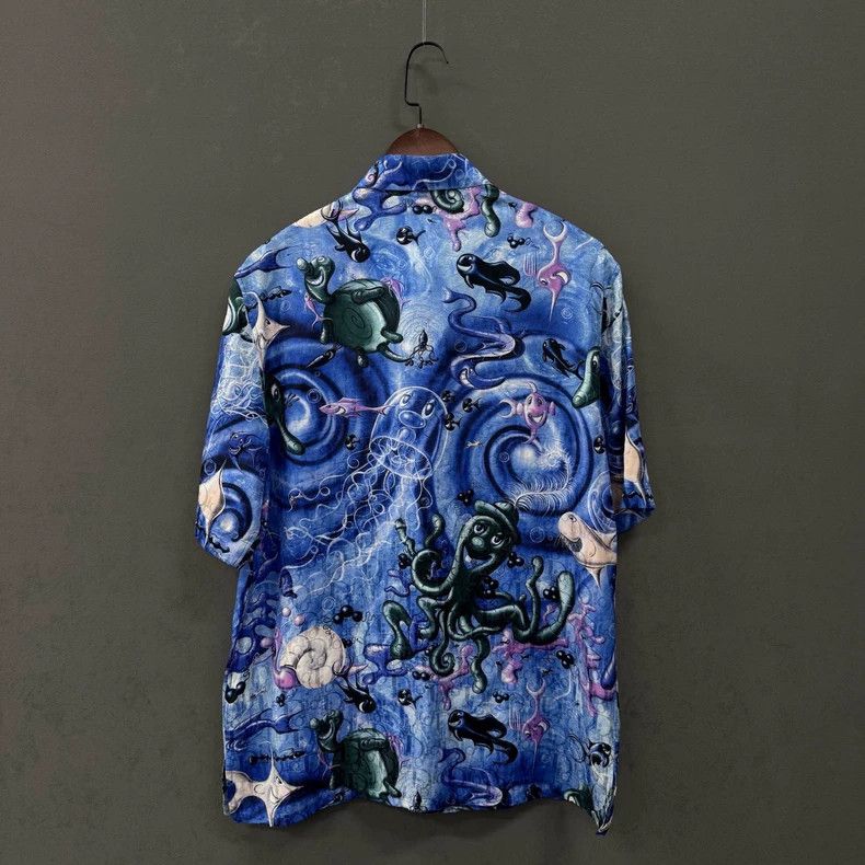 Dior Dior Size38 Casual jacquart short-sleeved shirt Size US XXS / EU 40 - 2 Thumbnail