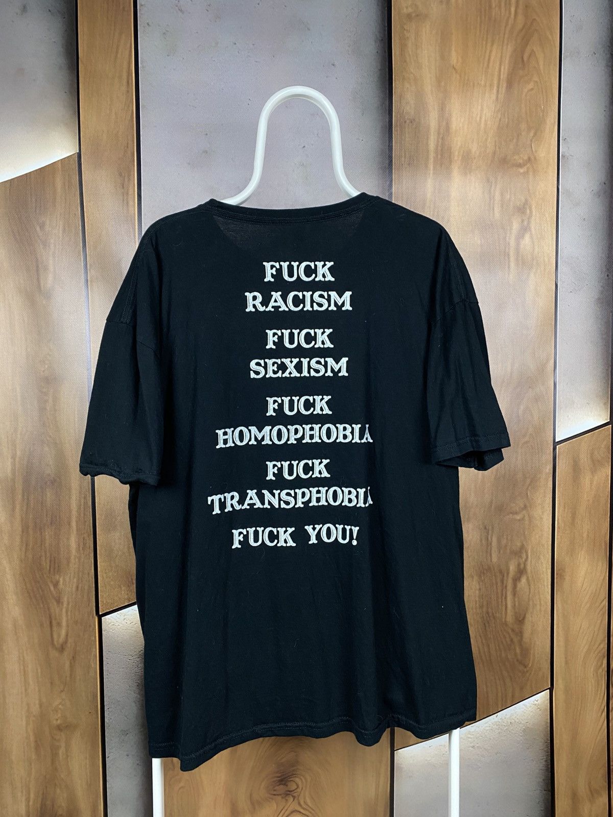 Band Tees 🎸T-Shirt Dischord Skeleton Rock Punk Humor VTG Tee Fuck You🎸 Size US XXL / EU 58 / 5 - 2 Thumbnail