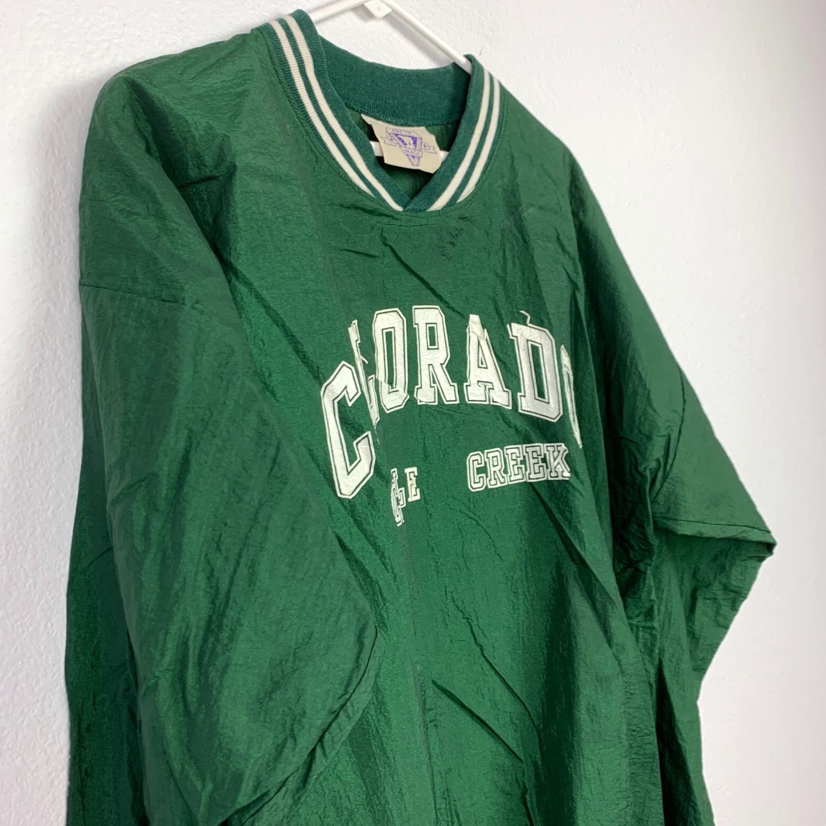 Vintage VINTAGE Arctic Image Windbreaker Pullover Shirt XL Green 1980s Nylon Casual Mens Size US XL / EU 56 / 4 - 4 Thumbnail