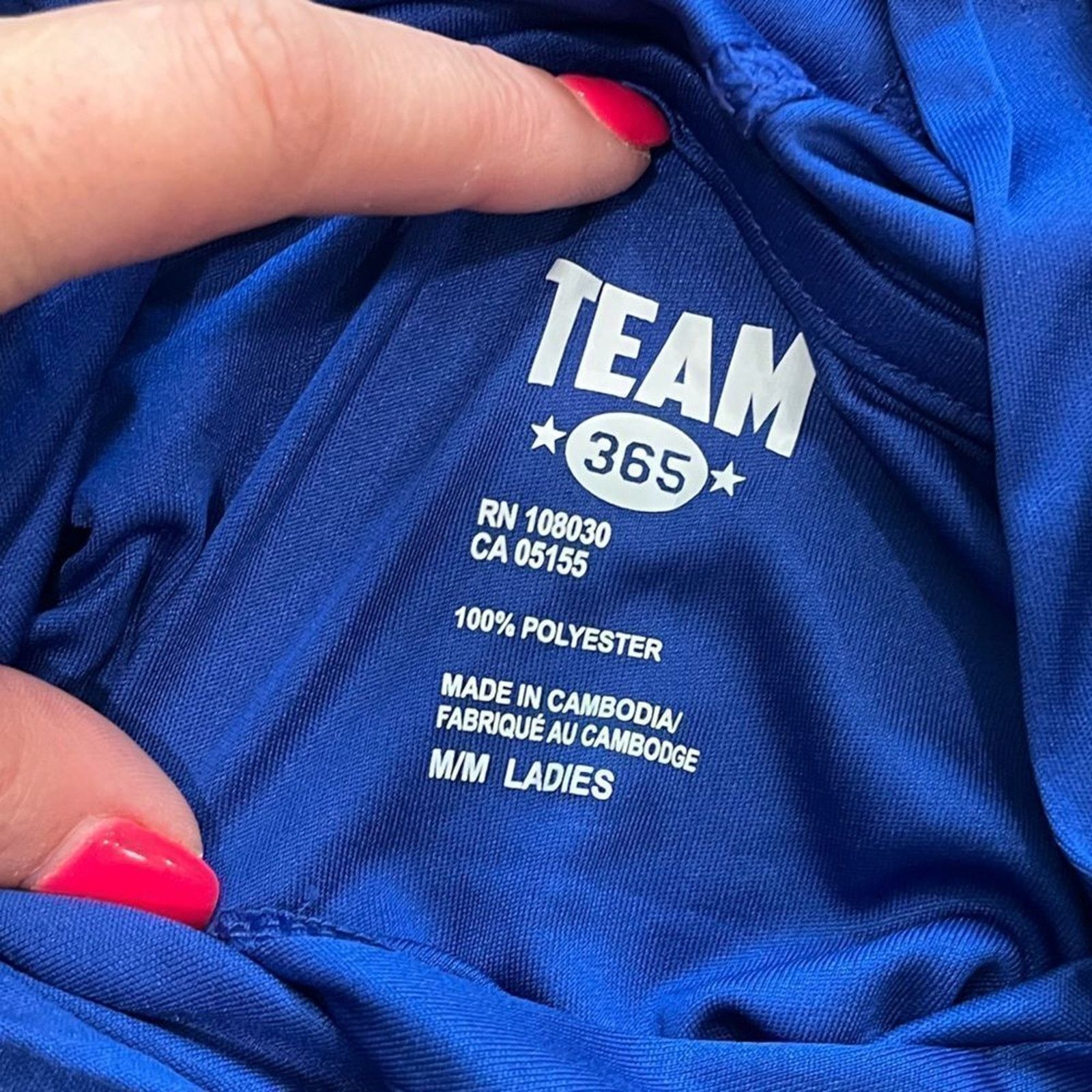 Vintage NWOT Team 365 Cobalt Blue Athletic Hoodie Size M Size M / US 6-8 / IT 42-44 - 2 Thumbnail