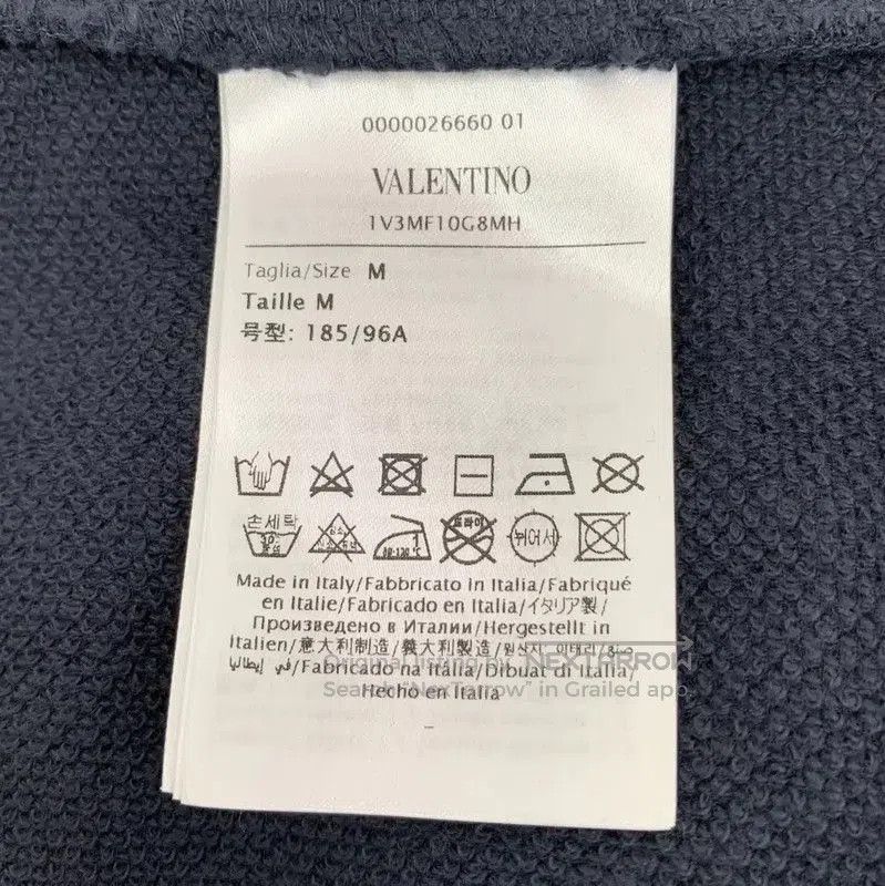Valentino Valentino Blue Cotton Men's Sweatshirt . Size US M / EU 48-50 / 2 - 7 Thumbnail