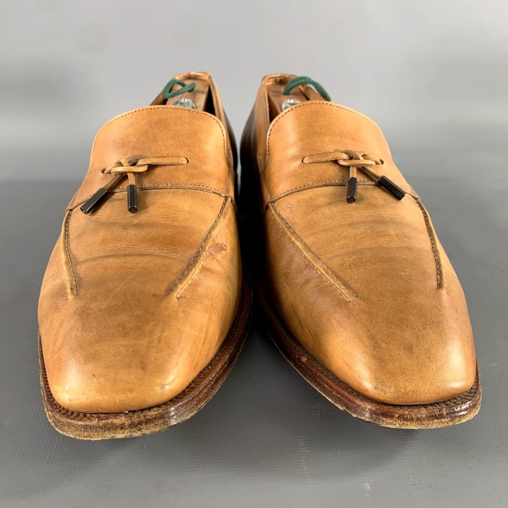 John Lobb JOHN LOBB Size 9.5 Tan Leather Tassels Loafers Size US 10 / EU 43 - 4 Thumbnail