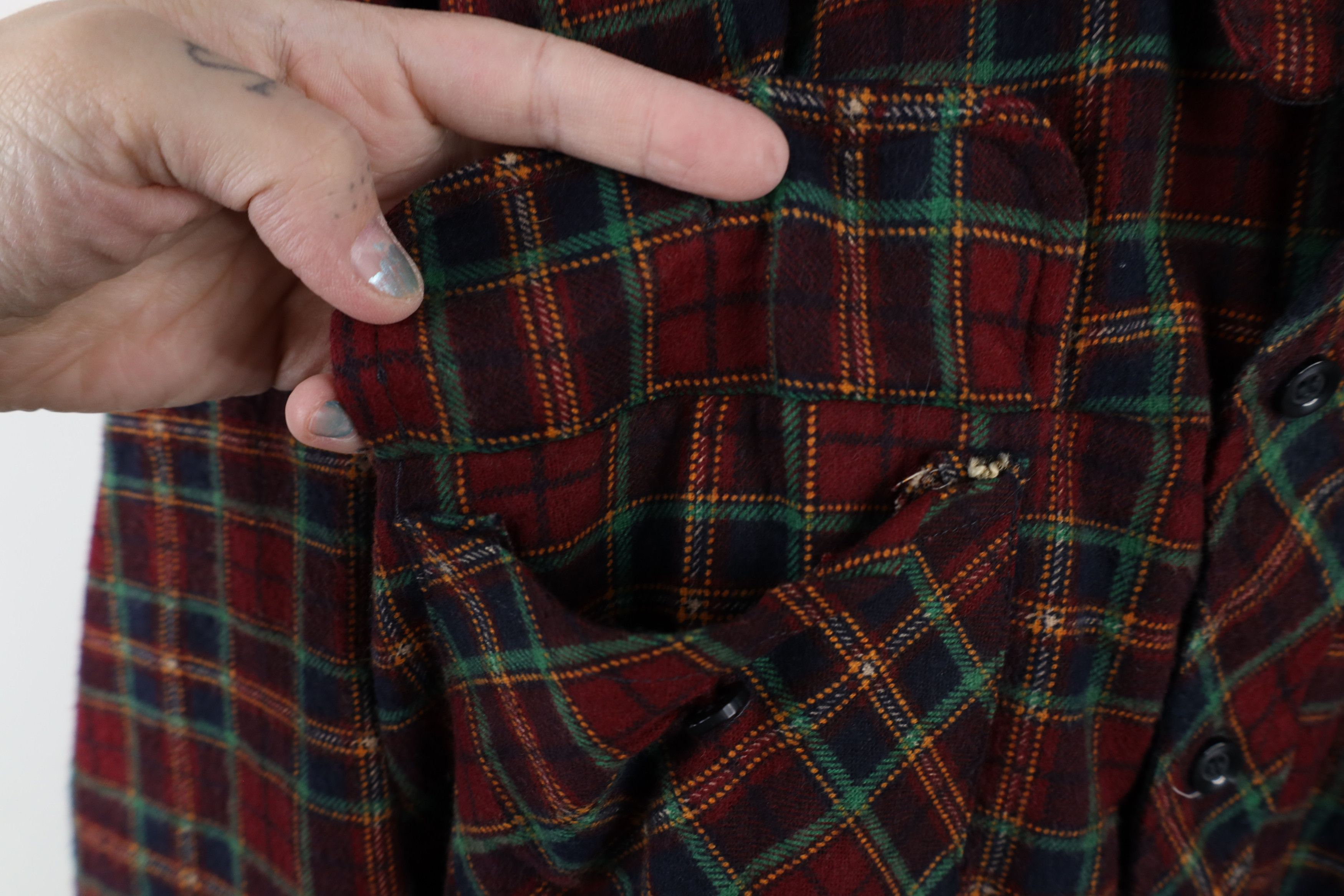 Vintage Vintage 90s Streetwear Flannel Button Shirt Jacket Jac Shirt Size US XXL / EU 58 / 5 - 5 Thumbnail