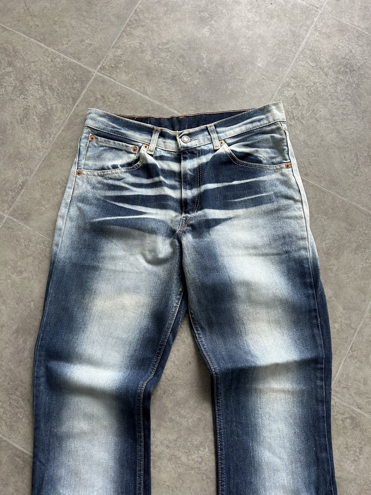 Levi's × Vintage LEVI’S Vintage 525 Faded Flare Jeans Y2K Avant garde 00s Size 30" / US 8 / IT 44 - 7 Thumbnail