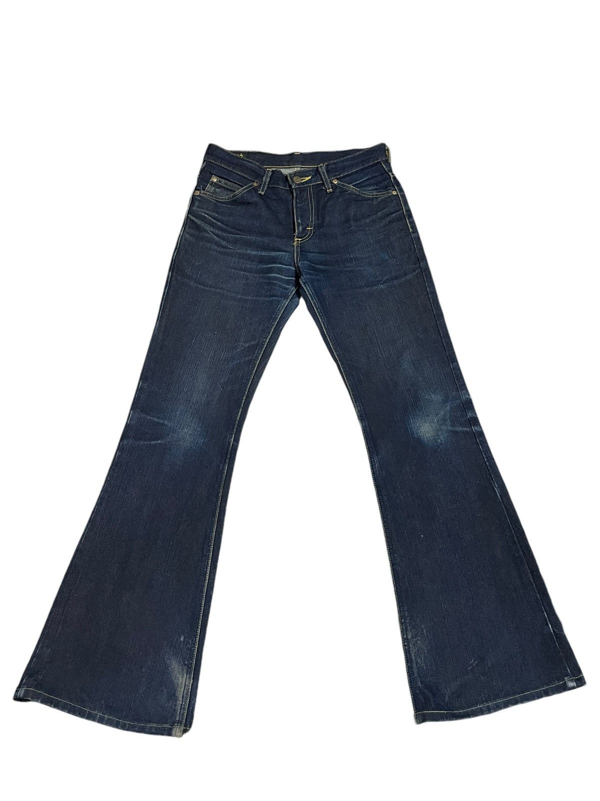 Lee Vintage Y2K Lee Riders Indigo Wash Frayed Flare Jeans Size US 29 - 13 Thumbnail