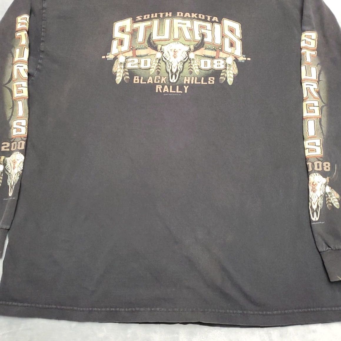 Etro VTG Sturgis Rally Shirt Men XL Black Biker 2008 Black Hills Motorcycle Y2K Retro Shirt Mens XL Black Hills Motorcycle Y2K Retro Size US XL / EU 56 / 4 - 2 Thumbnail