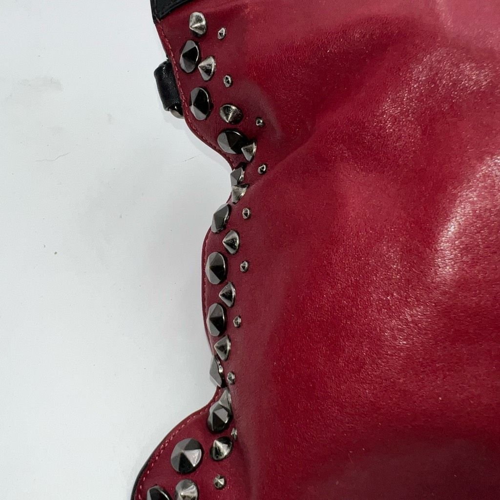 Jimmy Choo Jimmy Choo Laptop Holder/Clutch/Wristlet Black and Red Leath Size ONE SIZE - 6 Thumbnail