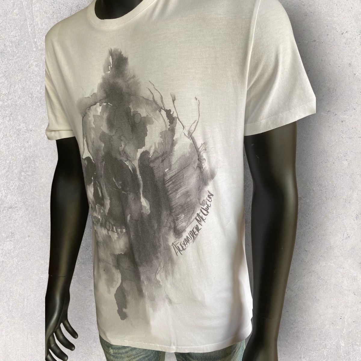 Alexander McQueen Water Color Skull T Shirt Size US M / EU 48-50 / 2 - 2 Thumbnail