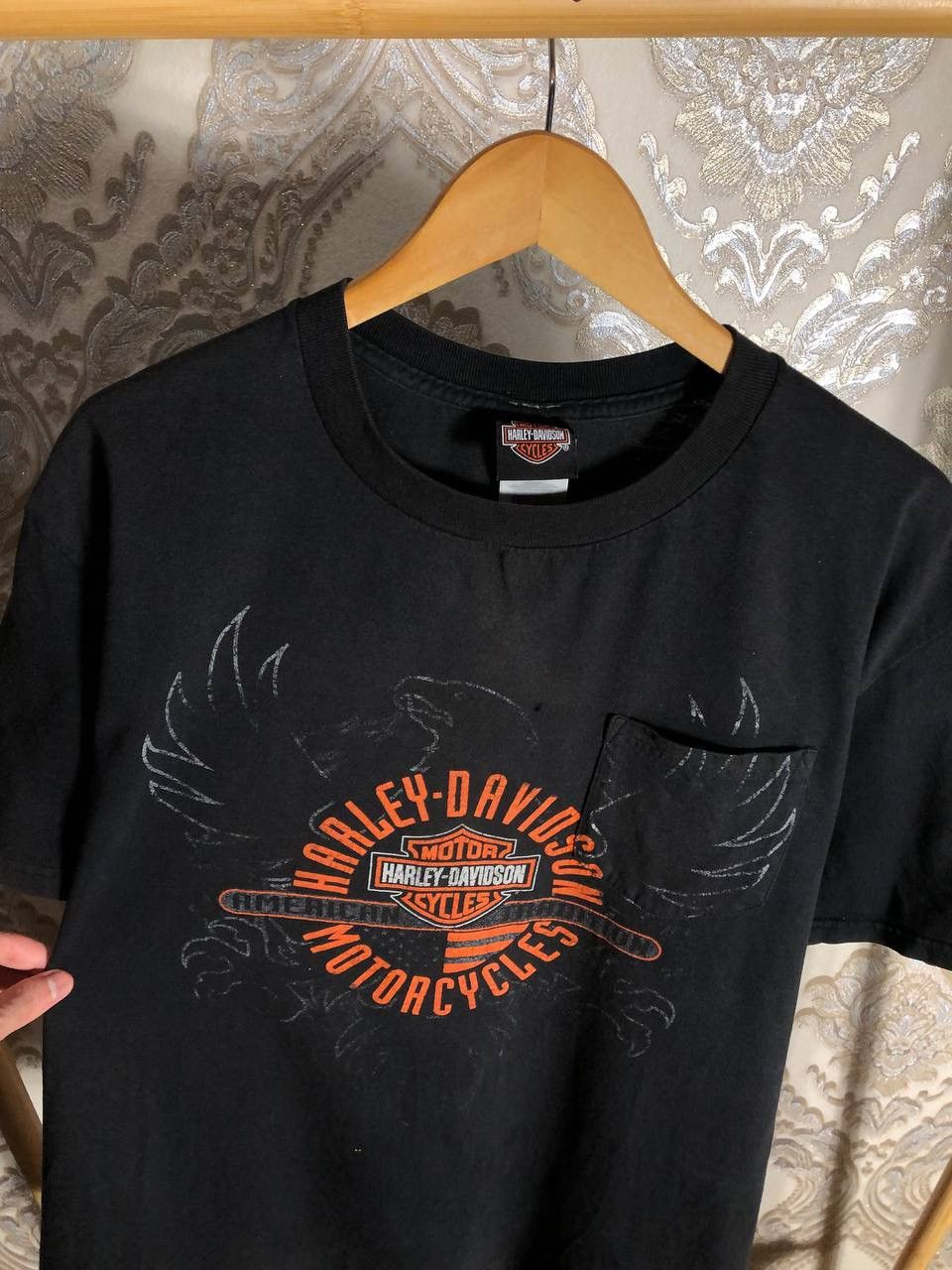 Harley Davidson VINTAGE HARLEY DAVIDSON MOTORCYCLE RETRO CASUAL BIKE Y2K 90s Size US XL / EU 56 / 4 - 3 Thumbnail