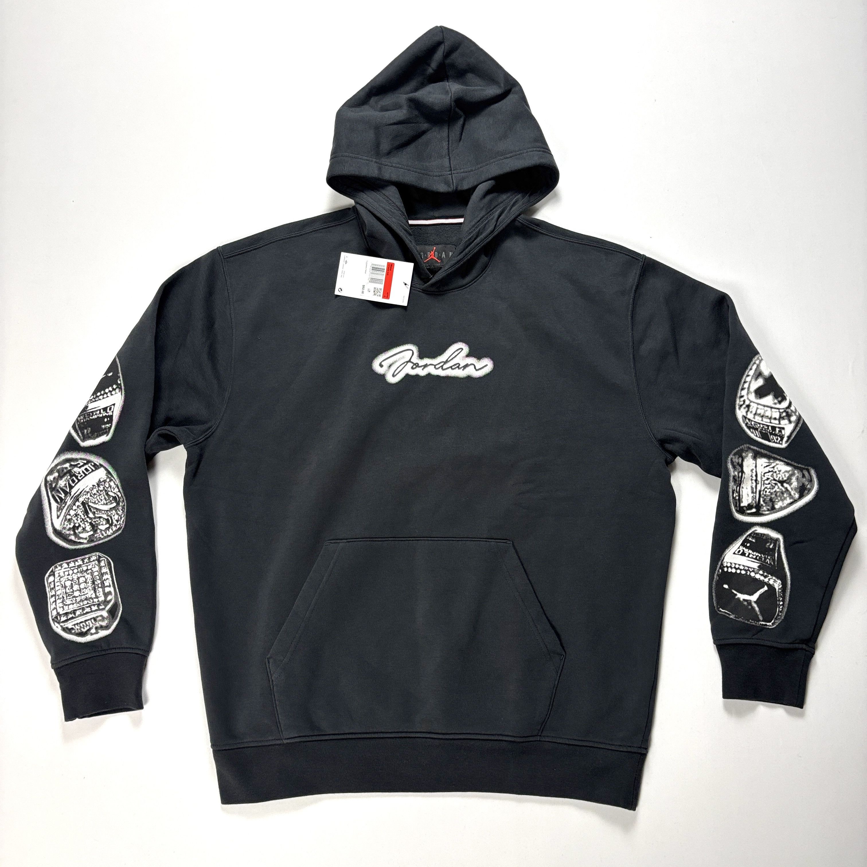 Jordan Brand Jordan Mens Six Rings MVP Hoodie Black Sz L Sweatshirt NWT Size US L / EU 52-54 / 3 - 1 Thumbnail