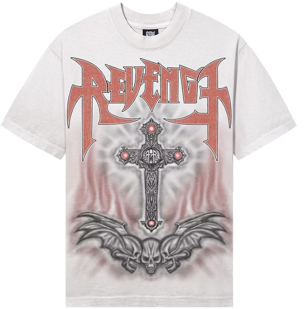Revenge Revenge Airbrush Metal Tee Cement Size US M / EU 48-50 / 2 - 2 Thumbnail