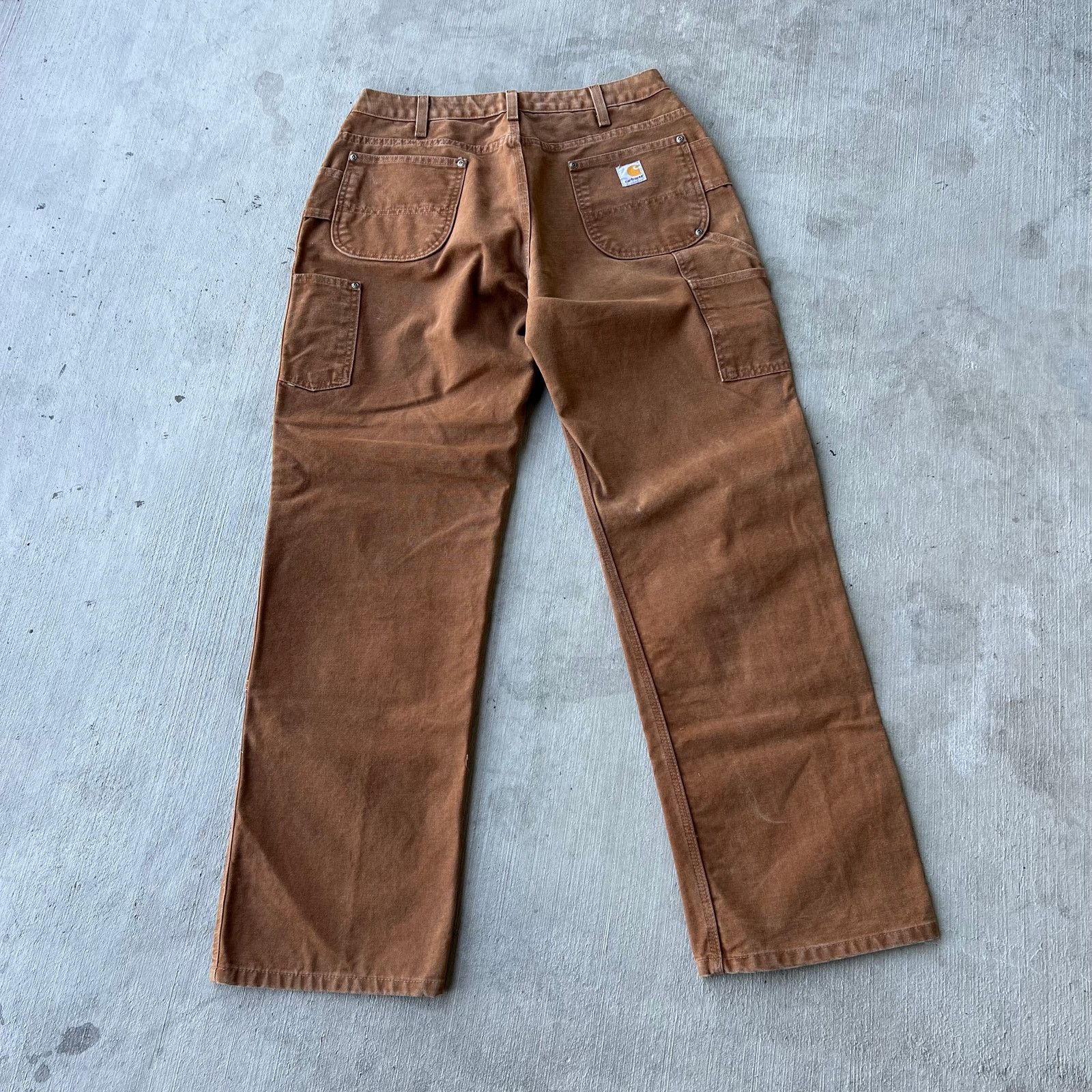 Carhartt × Vintage Carhartt brown WOMENS double knee work wear carpenter pants Size US 31 - 5 Thumbnail