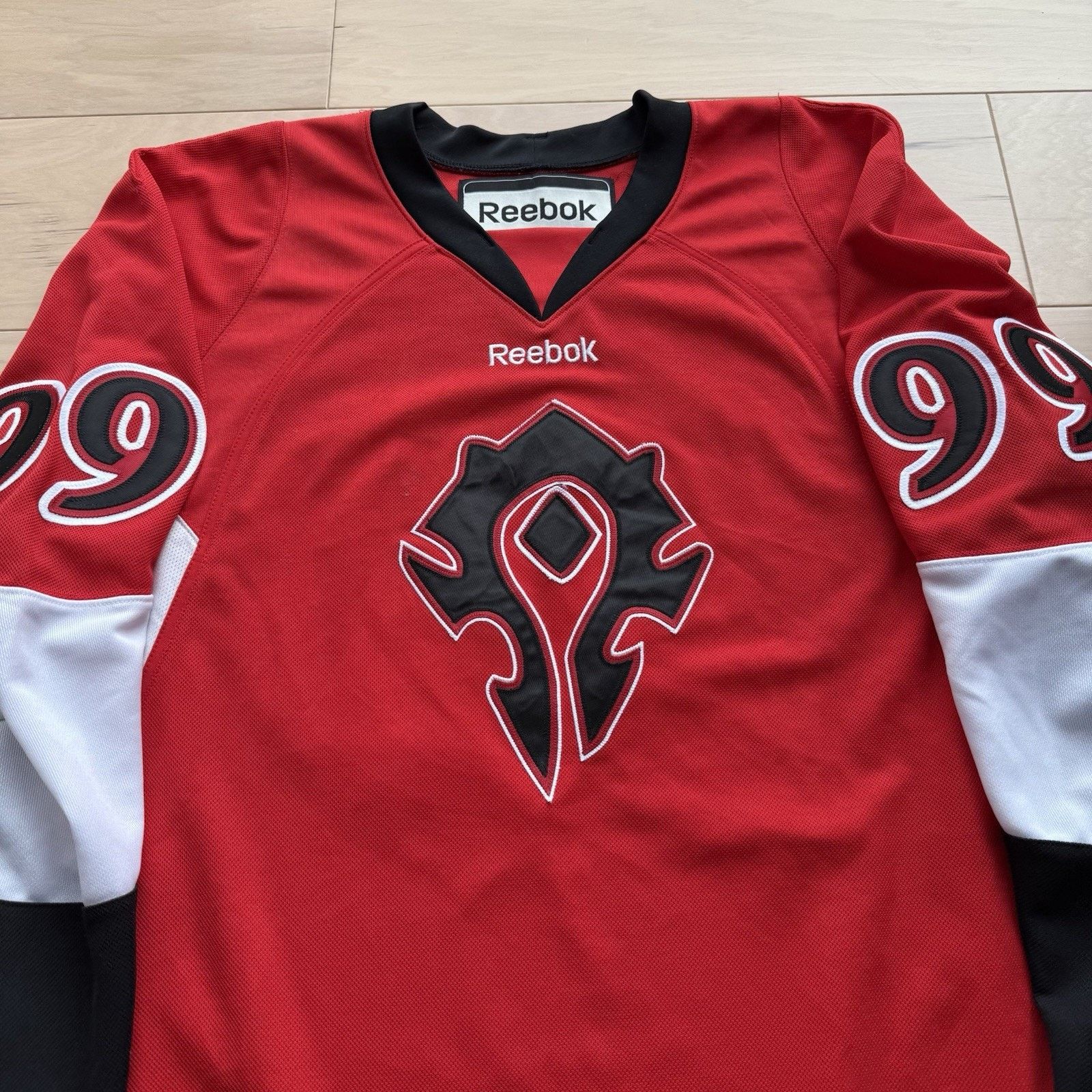 Reebok World of Warcraft Hockey Jersey XL Red Black Diablo Horn Size US XL / EU 56 / 4 - 3 Thumbnail