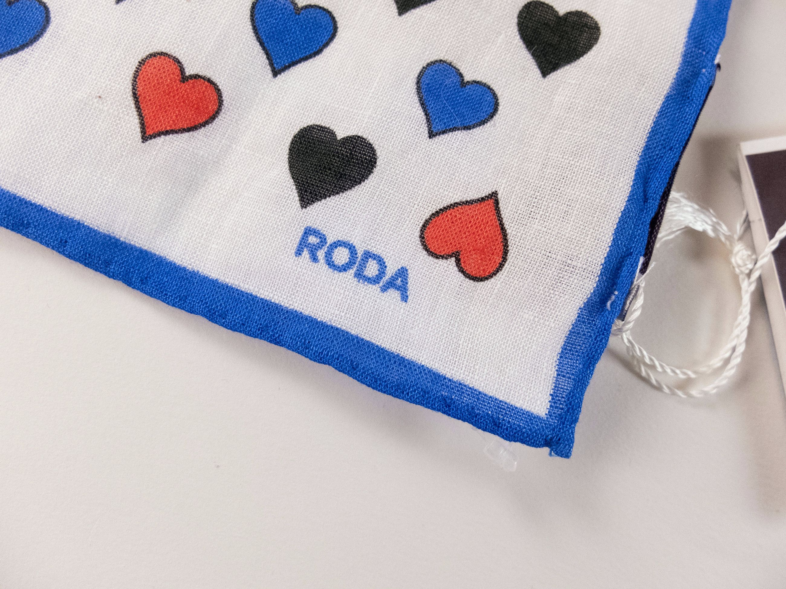 Other RODA 3 x hand made linen paisley heart floral pocket squares Size ONE SIZE - 7 Thumbnail