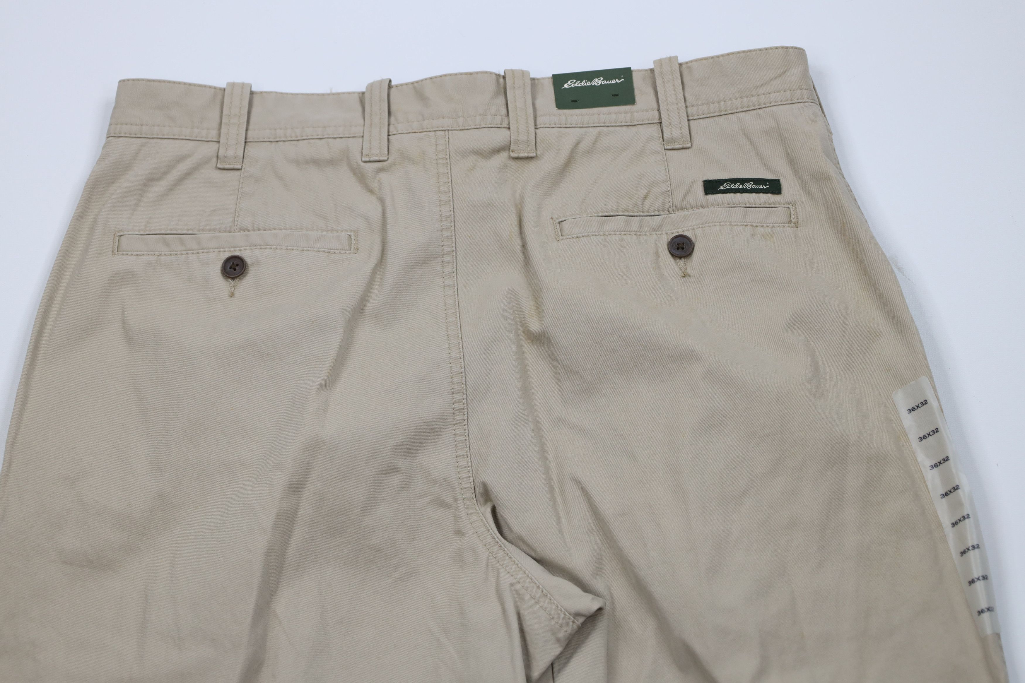 Eddie Bauer Deadstock Vintage Eddie Bauer Pleated Wide Leg Chino Pants Size US 36 / EU 52 - 11 Thumbnail