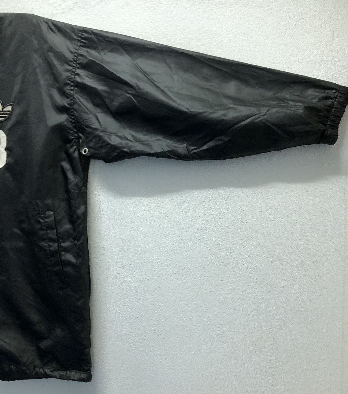 Adidas × Vintage Vintage Adidas Trefoil Coach Jacket Black Size 86-3 (JASPO) Size US XL / EU 56 / 4 - 6 Thumbnail