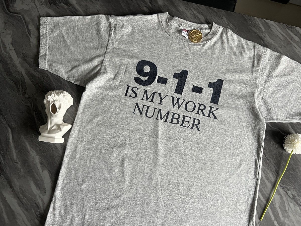 Vintage 911 : Is My Work Number Hotline Size US XL / EU 56 / 4 - 1 Thumbnail