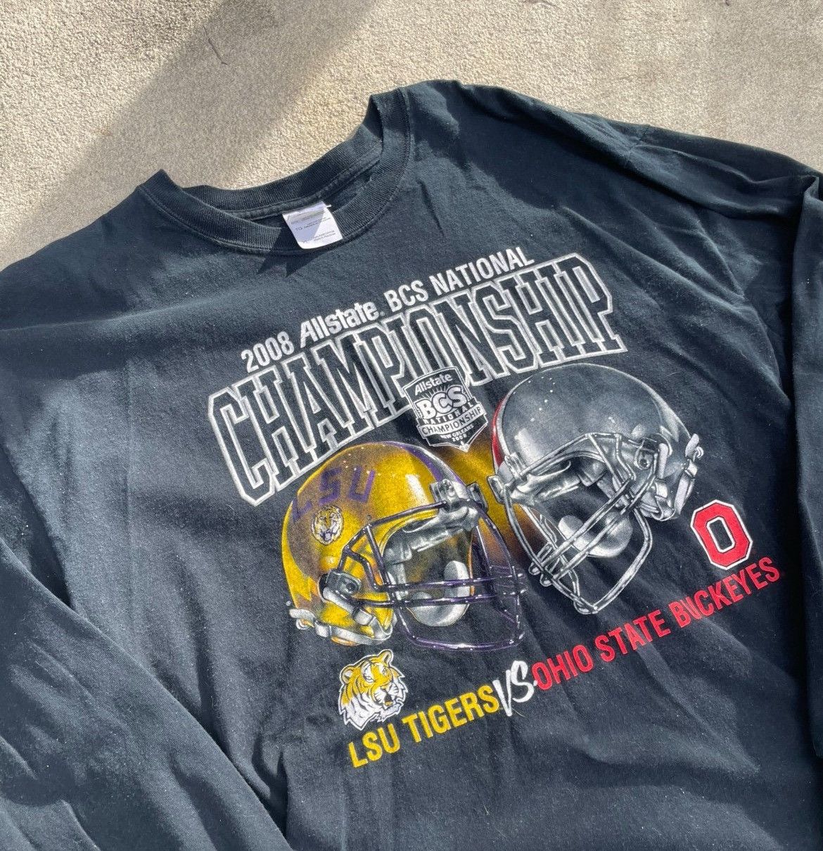 Gildan 2008 Allstate BCS National Championship LSU Tigers vs Ohio Size US XL / EU 56 / 4 - 7 Thumbnail