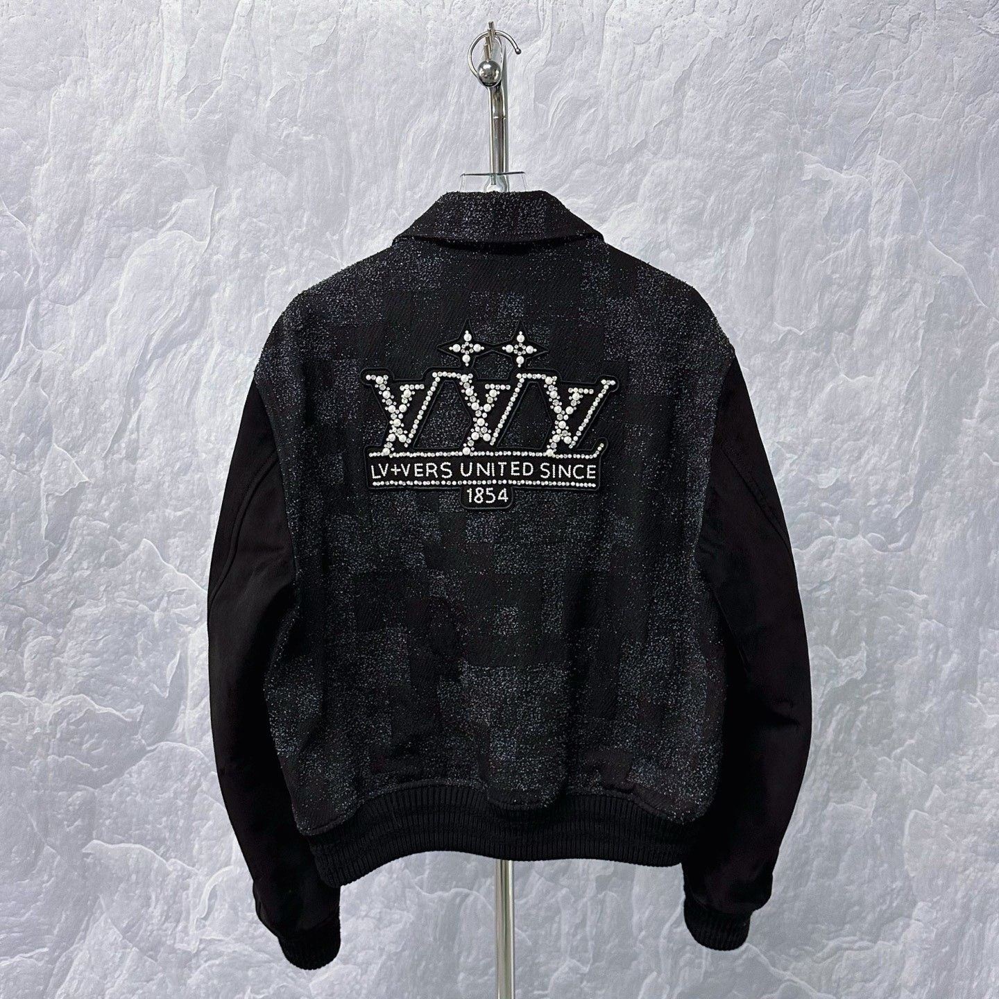 Louis Vuitton Louis Vuitton SS25 Rhinestone Checkerboard Lambskin Jacket Size US L / EU 52-54 / 3 - 4 Thumbnail