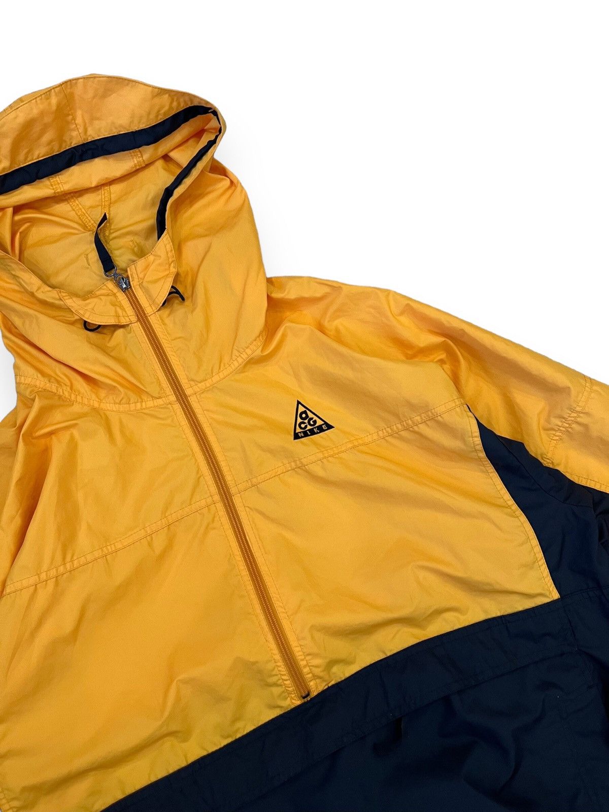 image of Nike Acg Nylon Windbreaker Yellow Jacket, Men's (Size 2XL)