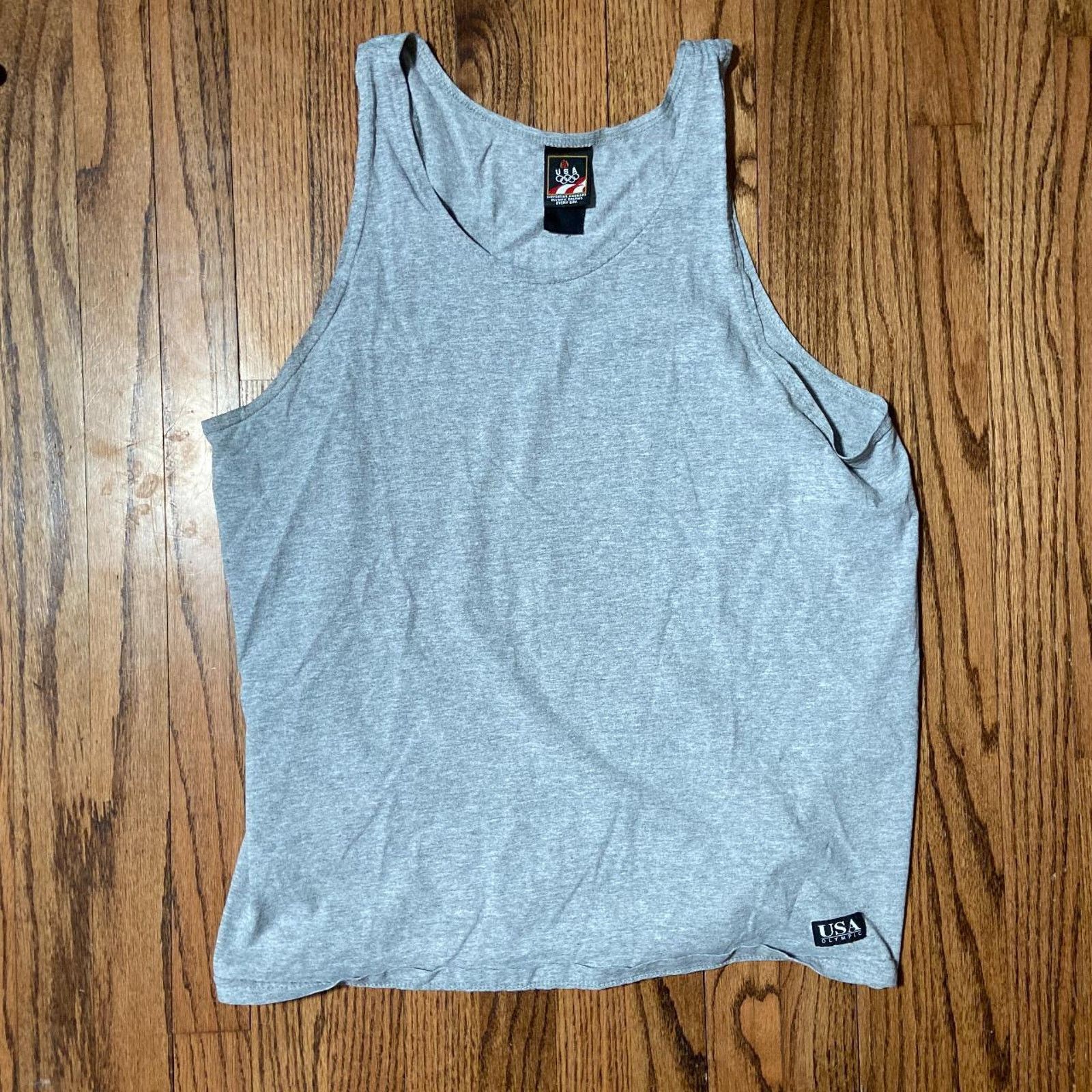 Hanes 90s grey olympic tank top Size US L / EU 52-54 / 3 - 2 Thumbnail
