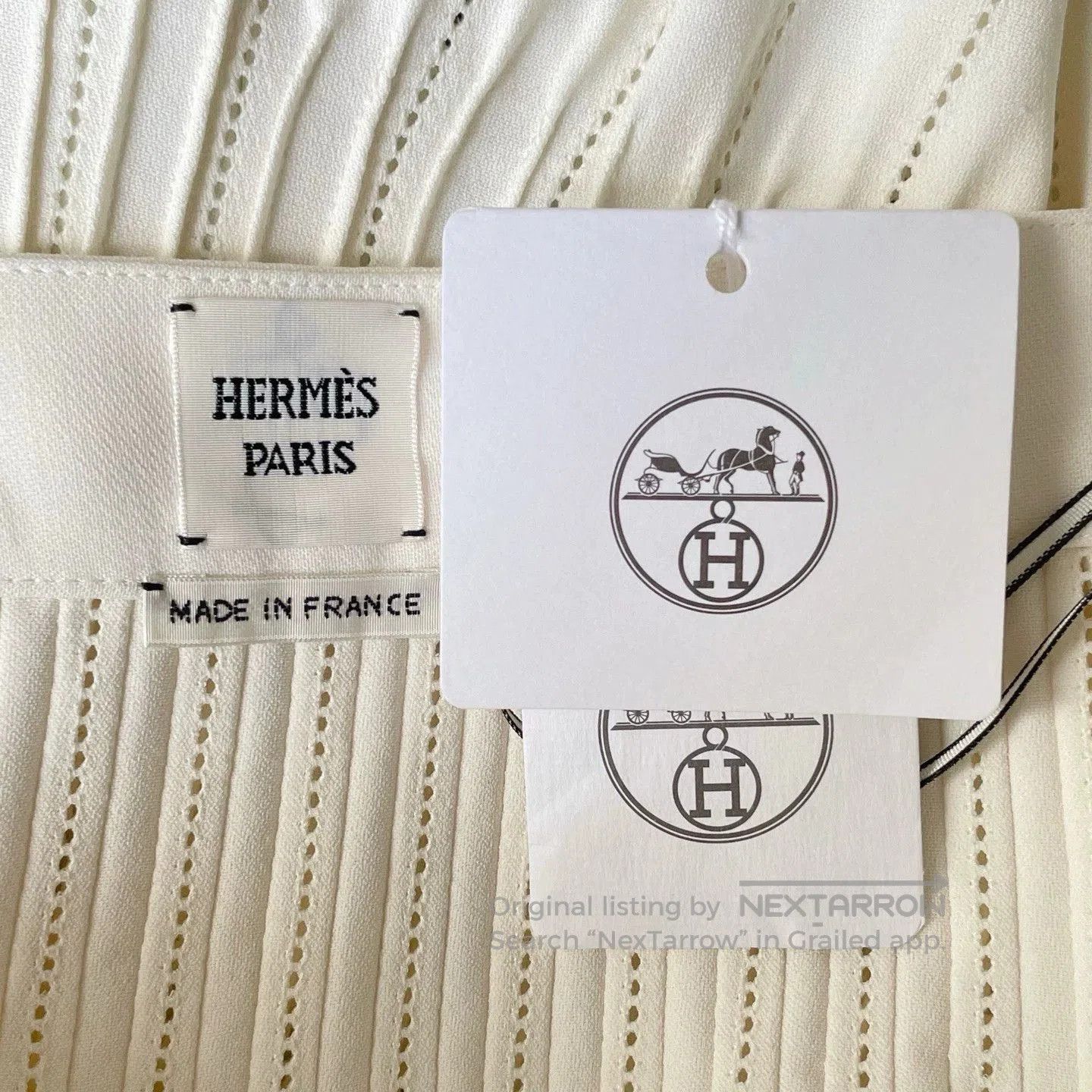 Other Hermes Beige High-Waist A-Line Skirt. Size US 34 / EU 50 - 5 Thumbnail