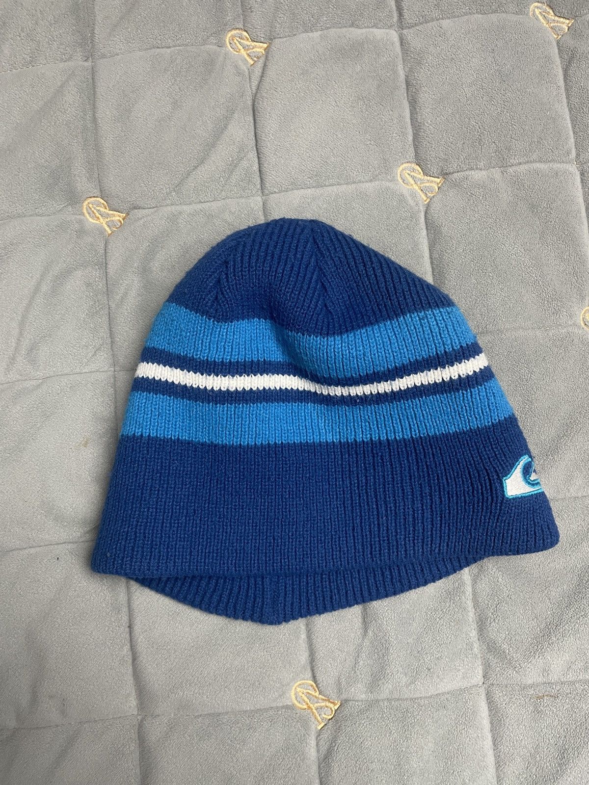 Japanese Brand × Quiksilver × Vintage 🧿QUIKSILVER Heavy Knitted Hat vintage rare Y2K Size ONE SIZE - 2 Thumbnail