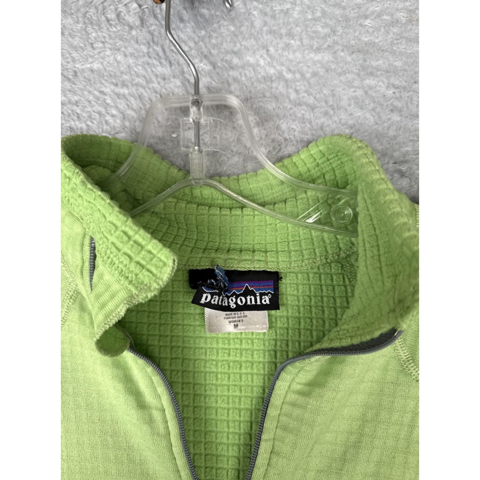 Patagonia VINTAGE Patagonia Shirt Womens M Green R1 Fleece Half Zip Pullover 90s Pat chegou Size M / US 6-8 / IT 42-44 - 7 Thumbnail