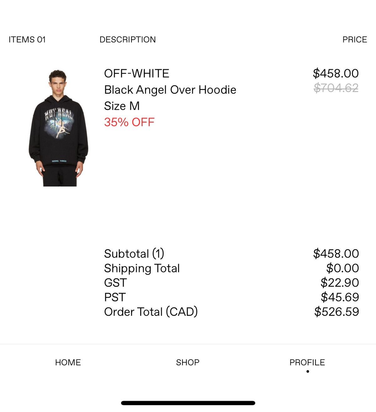 Off-White OFF-WHITE NOT REAL ANGEL HOODIE Size US XL / EU 56 / 4 - 8 Thumbnail