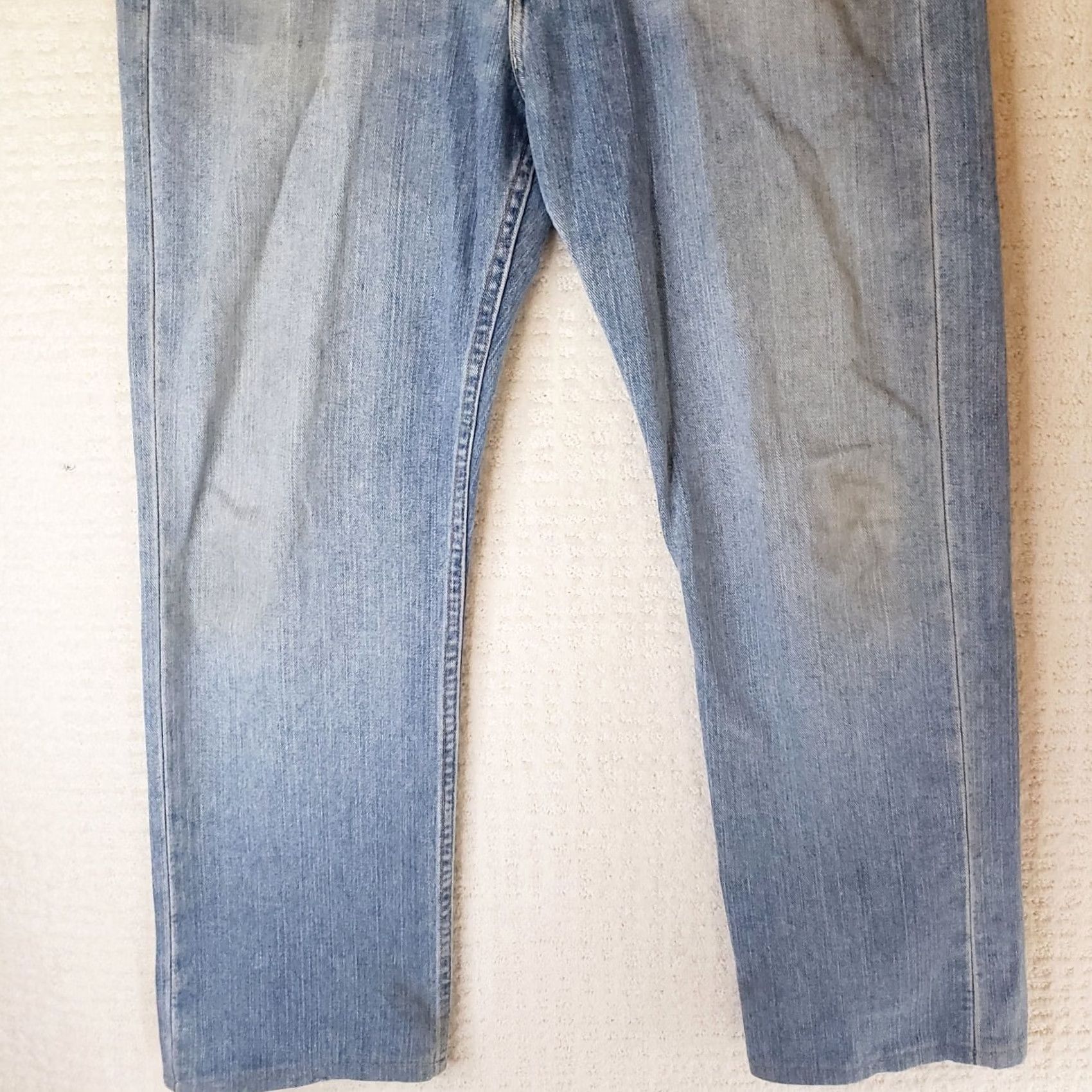 Polo Ralph Lauren Polo Ralph Lauren Jeans Men's 33x30 Relaxed Fit Thomson Lightly Distressed Denim Blue 5-Pocket Logo Belt Loops Solid Distressed Classic Mens Size US XS / EU 42 / 0 - 3 Thumbnail