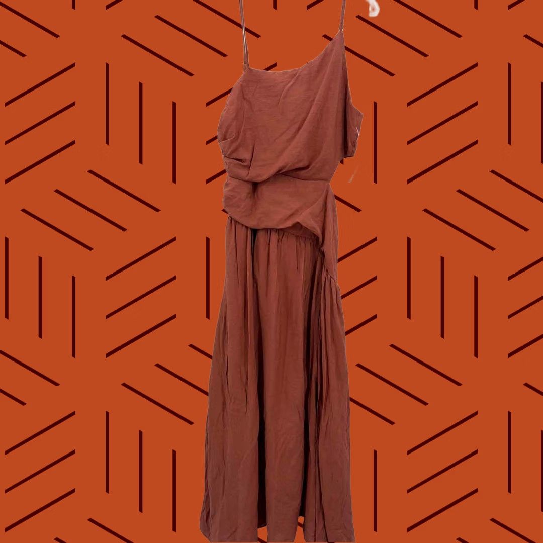 Vintage Moon River Brown Maxi Sleeveless Dress Medium Size M / US 6-8 / IT 42-44 - 1 Thumbnail