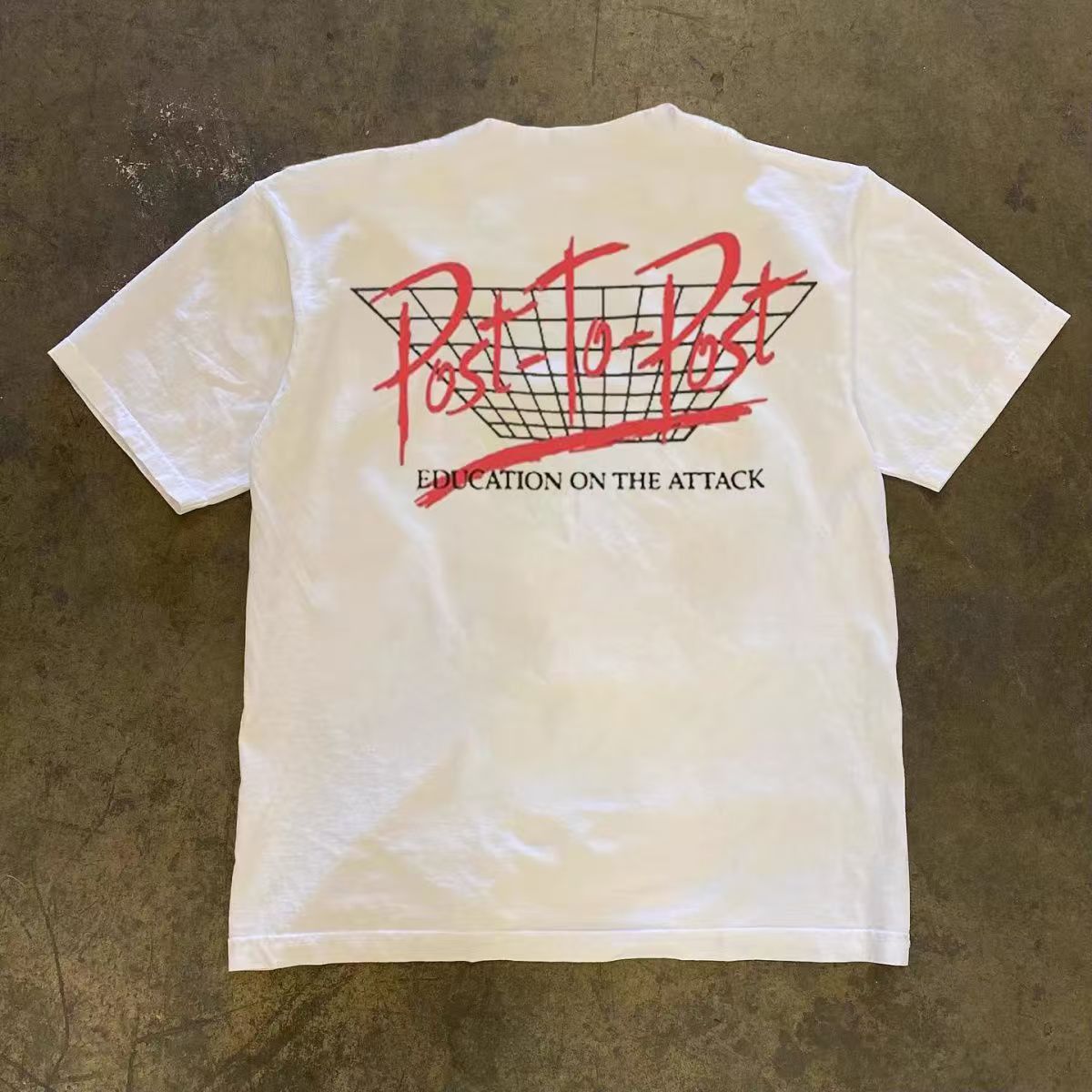 Japanese Brand × Vintage Casual retro eye pattern white cotton t-shirt Size US M / EU 48-50 / 2 - 2 Thumbnail