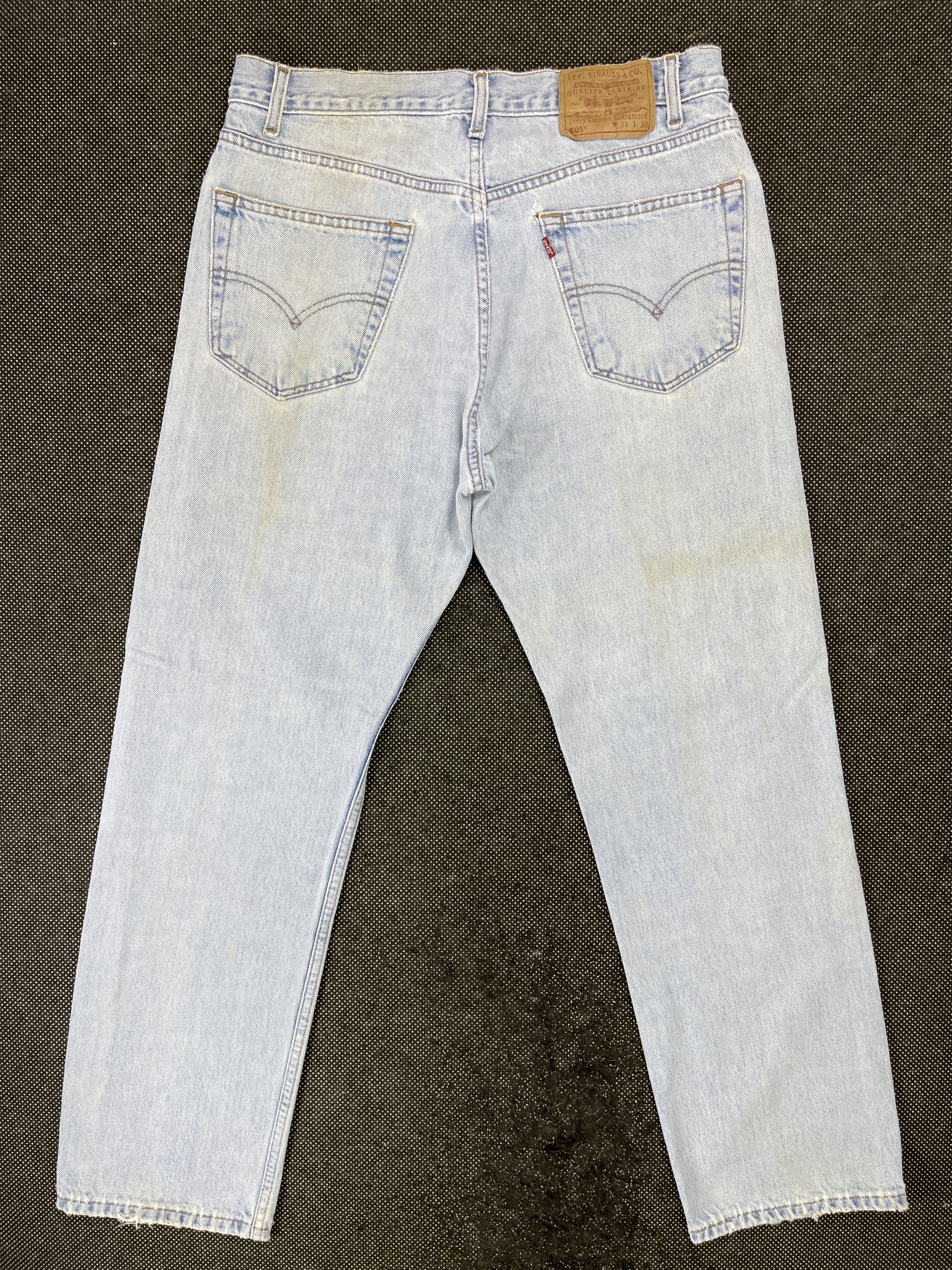 Levi's 90s Vintage Levis 505 Light Wash Jeans - J544 Size US 34 / EU 50 - 2 Thumbnail