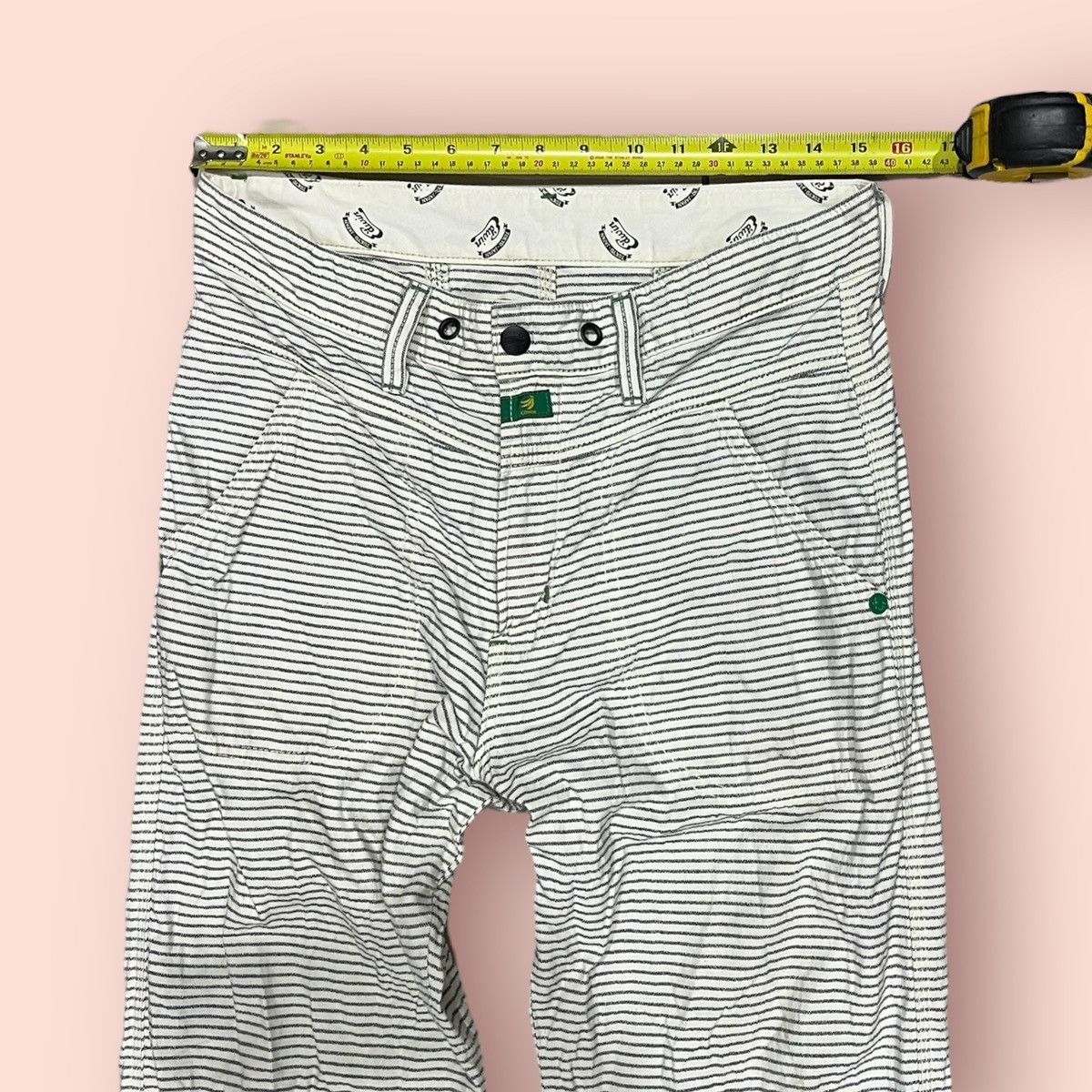 Edwin × Japanese Brand VINTAGE EDWIN ECO FABRIC BANANA FIBER FATIGUE CROP PANTS Size US 31 - 9 Thumbnail