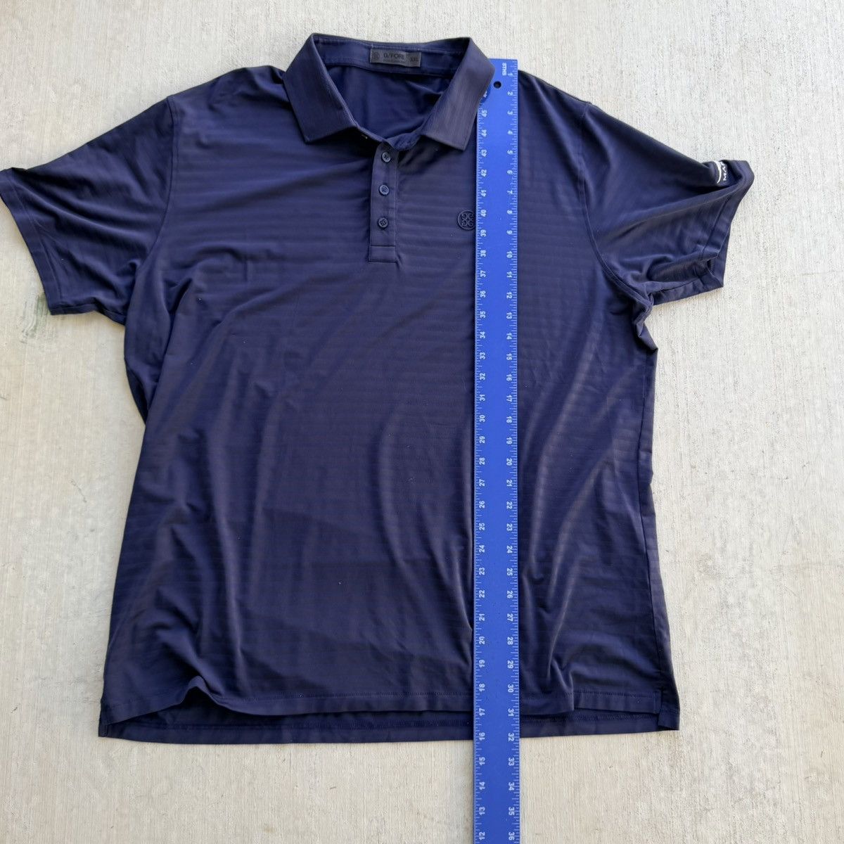G/FORE G Fore Golf Polo Shirt Men Size 2XL Navy Blue Stripesd Size US XXL / EU 58 / 5 - 8 Thumbnail