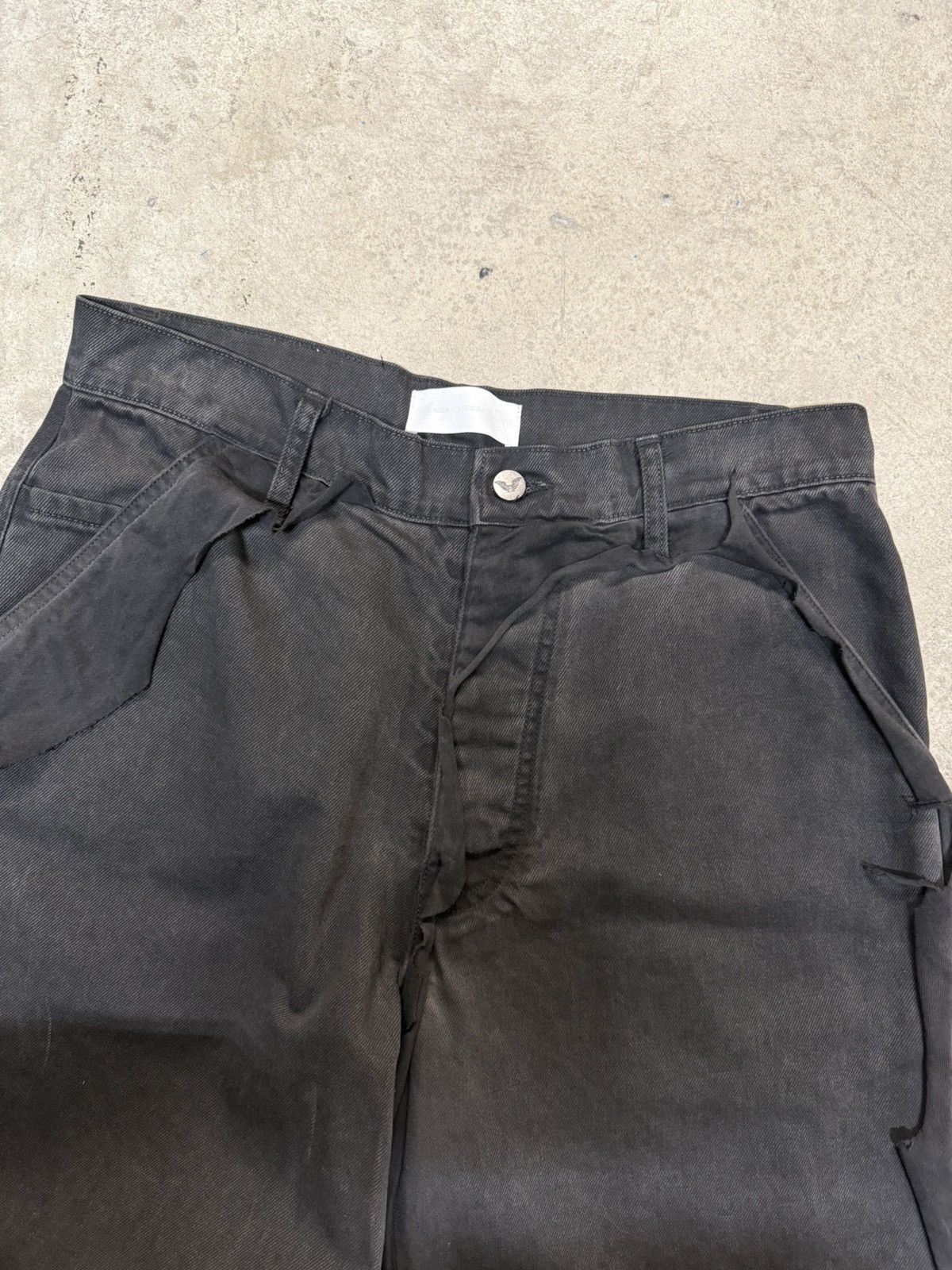 ALEXANDER DIGENOVA Alexander Digenova Dirty Black Cutout Pants Size US 30 / EU 46 - 3 Thumbnail