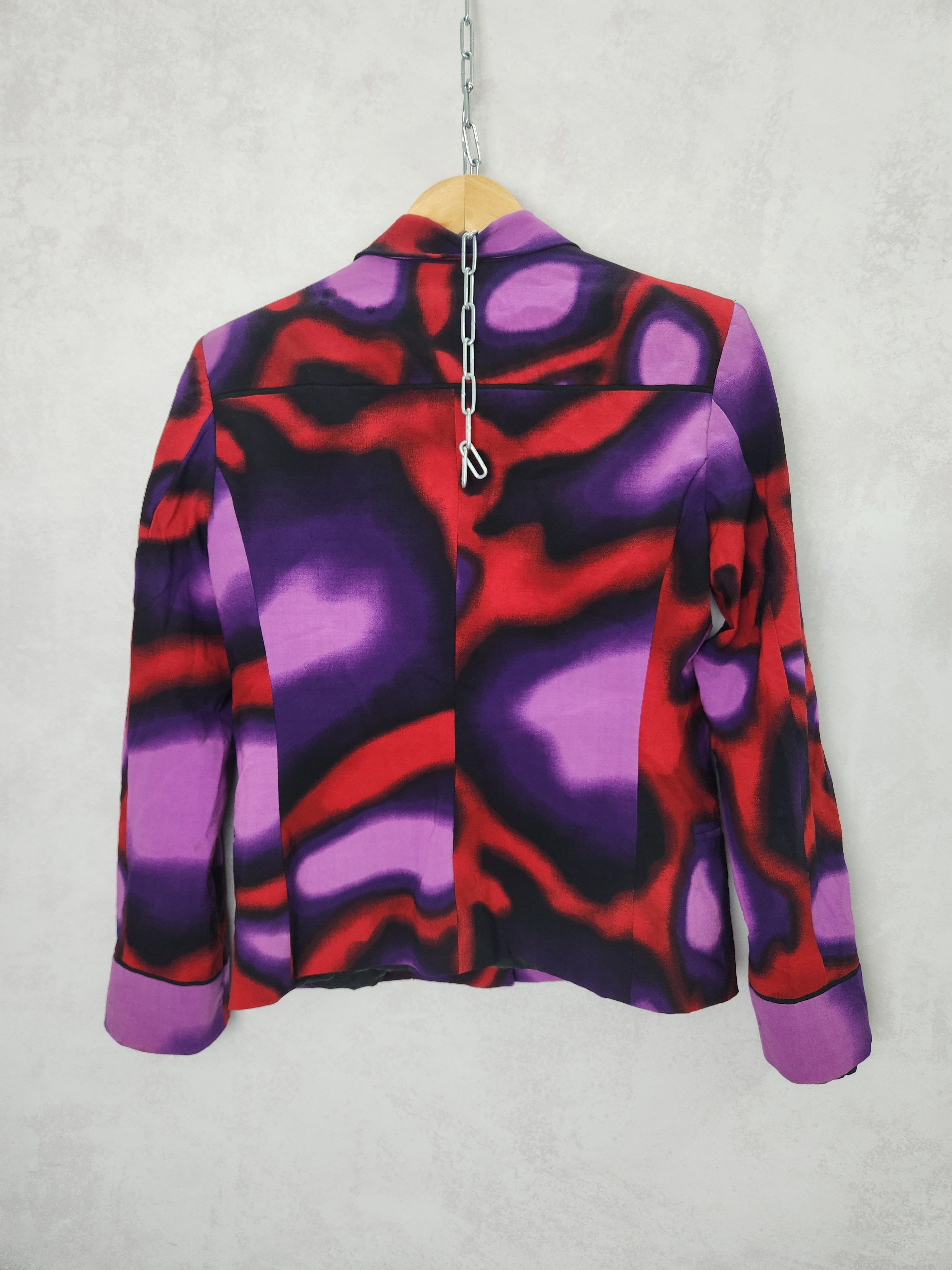 Versace Gianni Versace Multicolor Print Blazer jacket Size M / US 6-8 / IT 42-44 - 9 Thumbnail